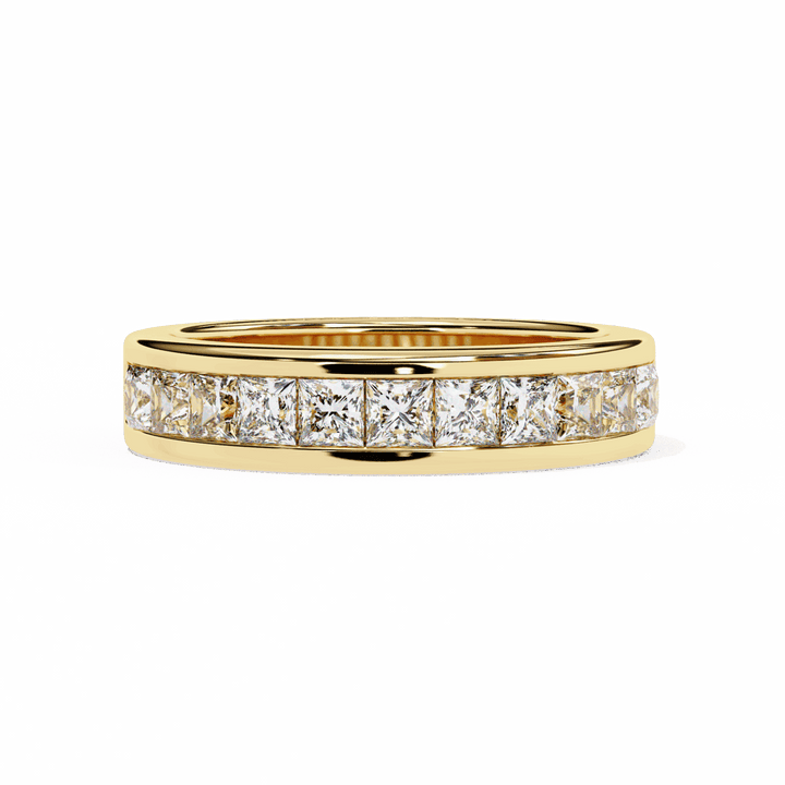 1 Carat Princess Minimal Band in Moissanite | House of Estara