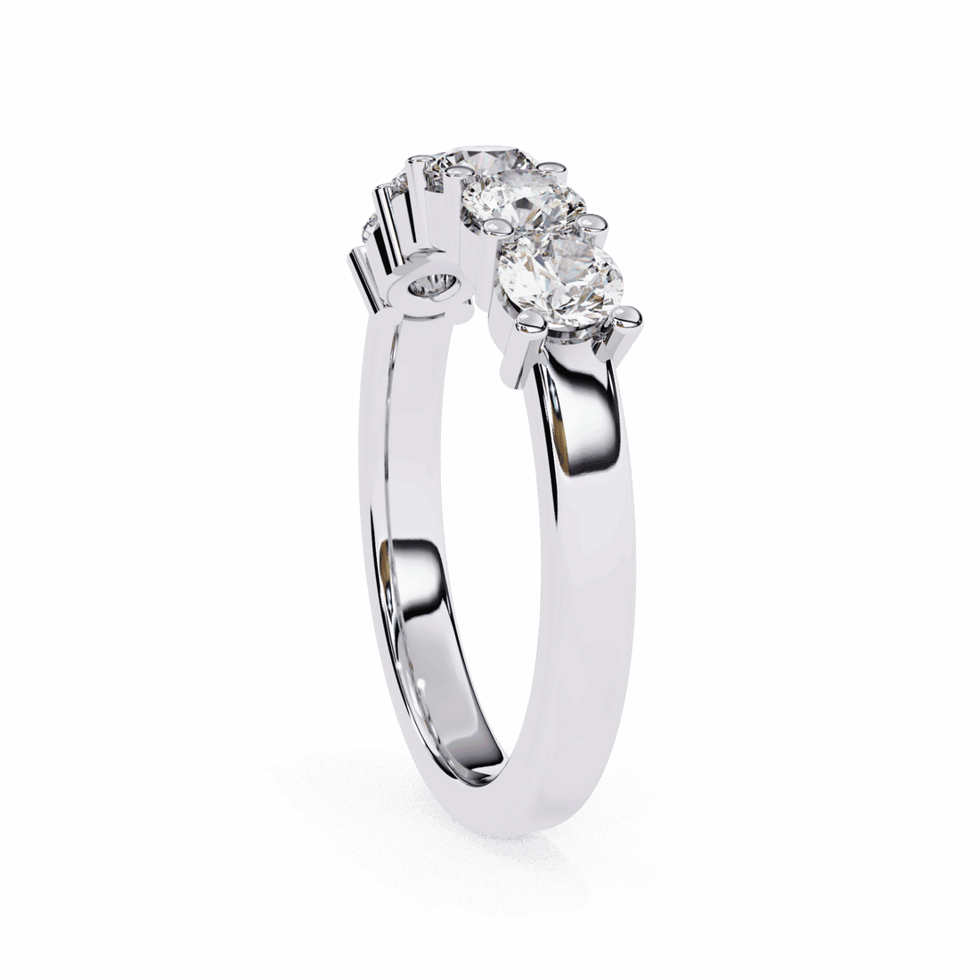 1 Carat Round Classic Everyday Band in Moissanite | House of Estara