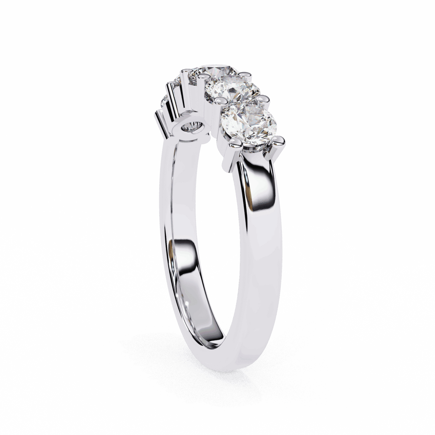 1 Carat Round Classic Everyday Band in Moissanite | House of Estara