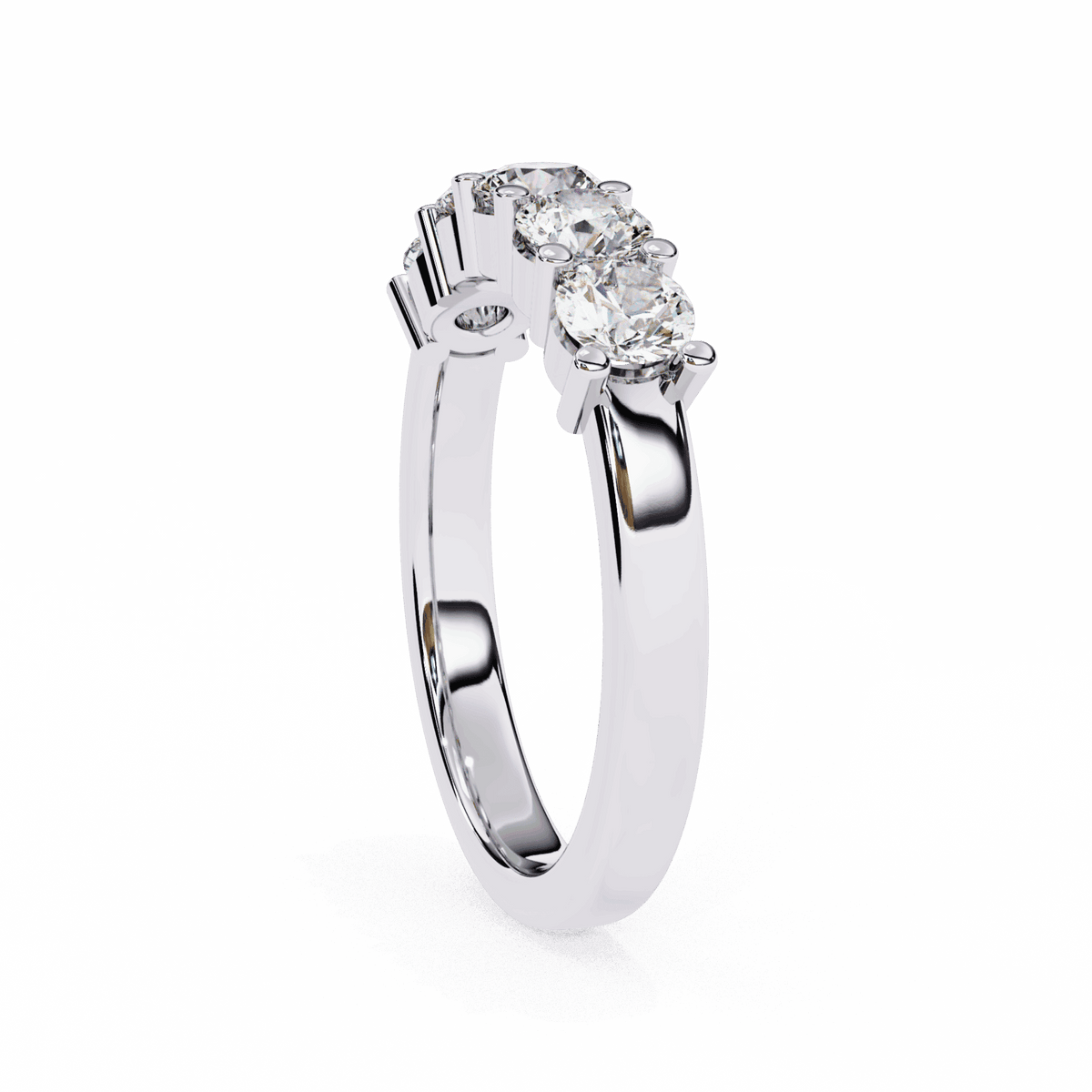 1 Carat Round Classic Everyday Band in Moissanite | House of Estara