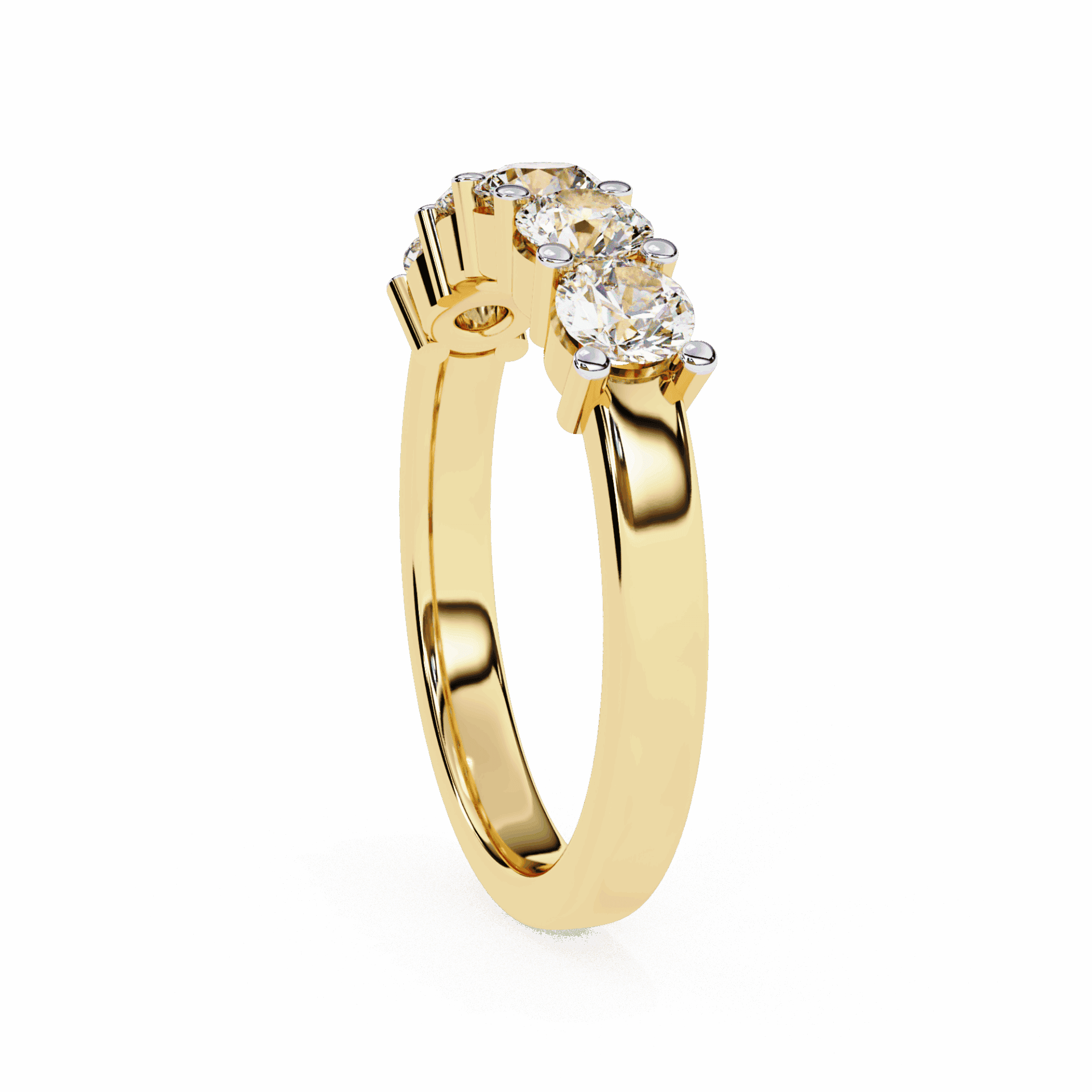 1 Carat Round Classic Everyday Band in Moissanite | House of Estara