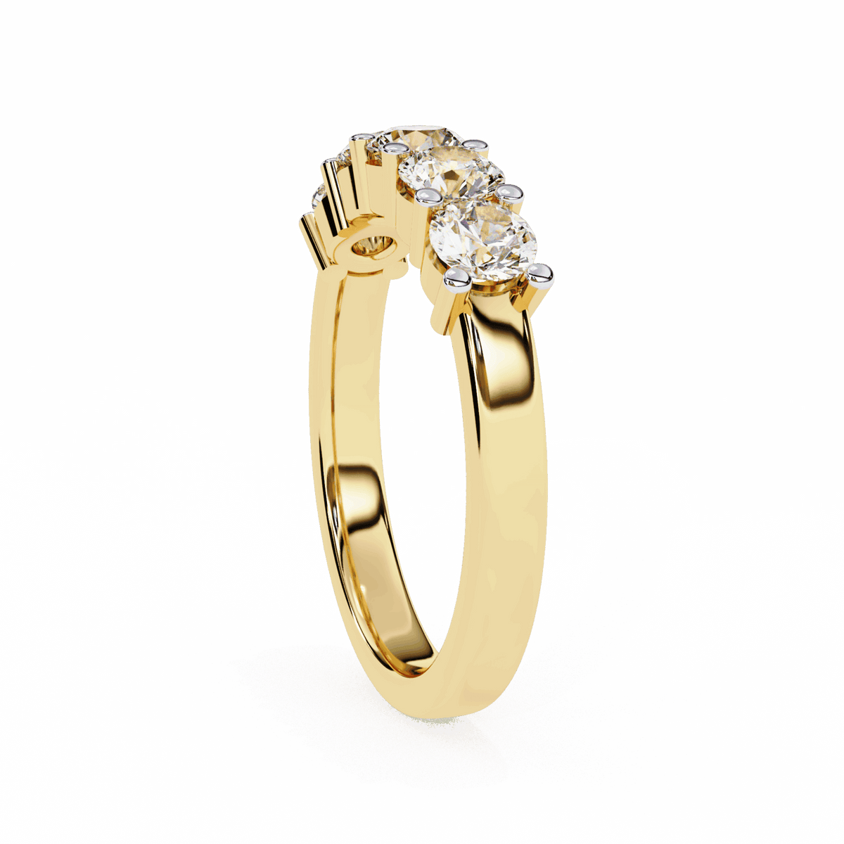 1 Carat Round Classic Everyday Band in Moissanite | House of Estara