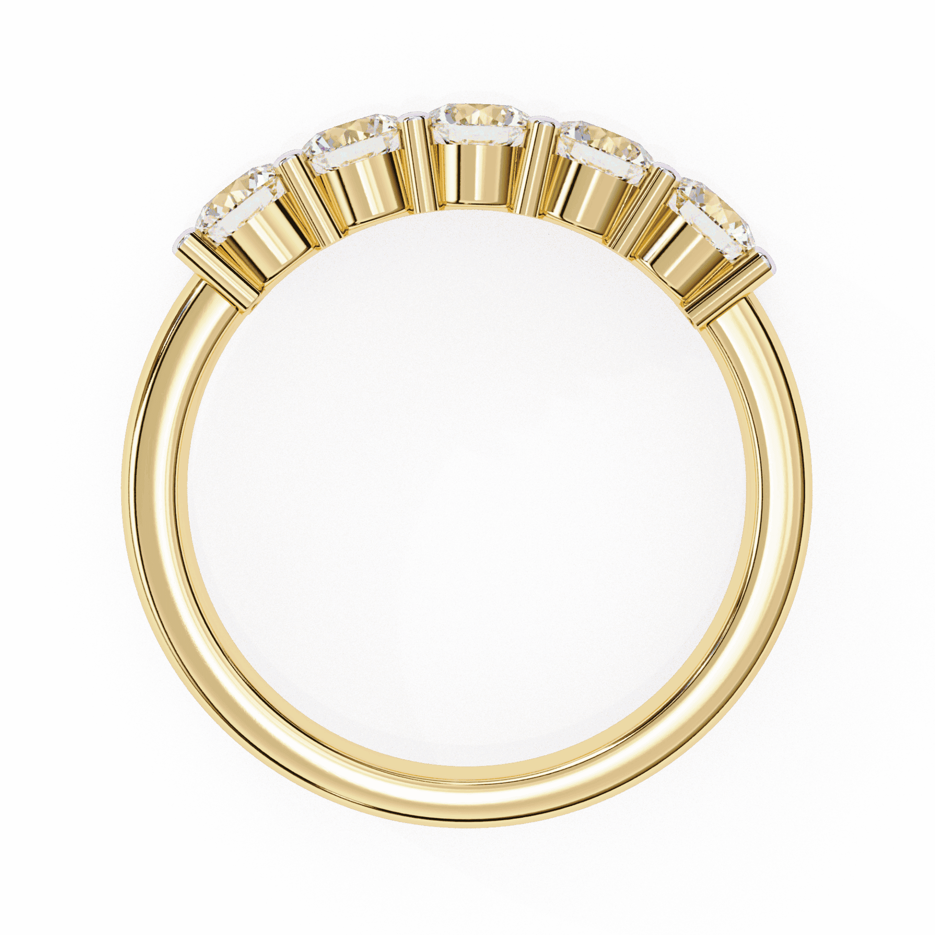 1 Carat Round Classic Everyday Band in Moissanite | House of Estara