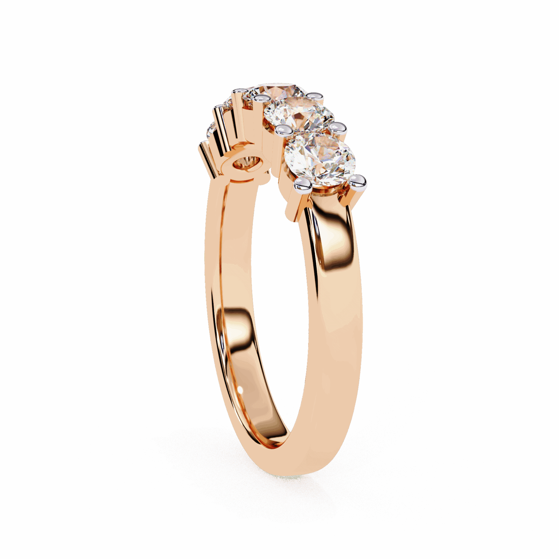 1 Carat Round Classic Everyday Band in Moissanite | House of Estara