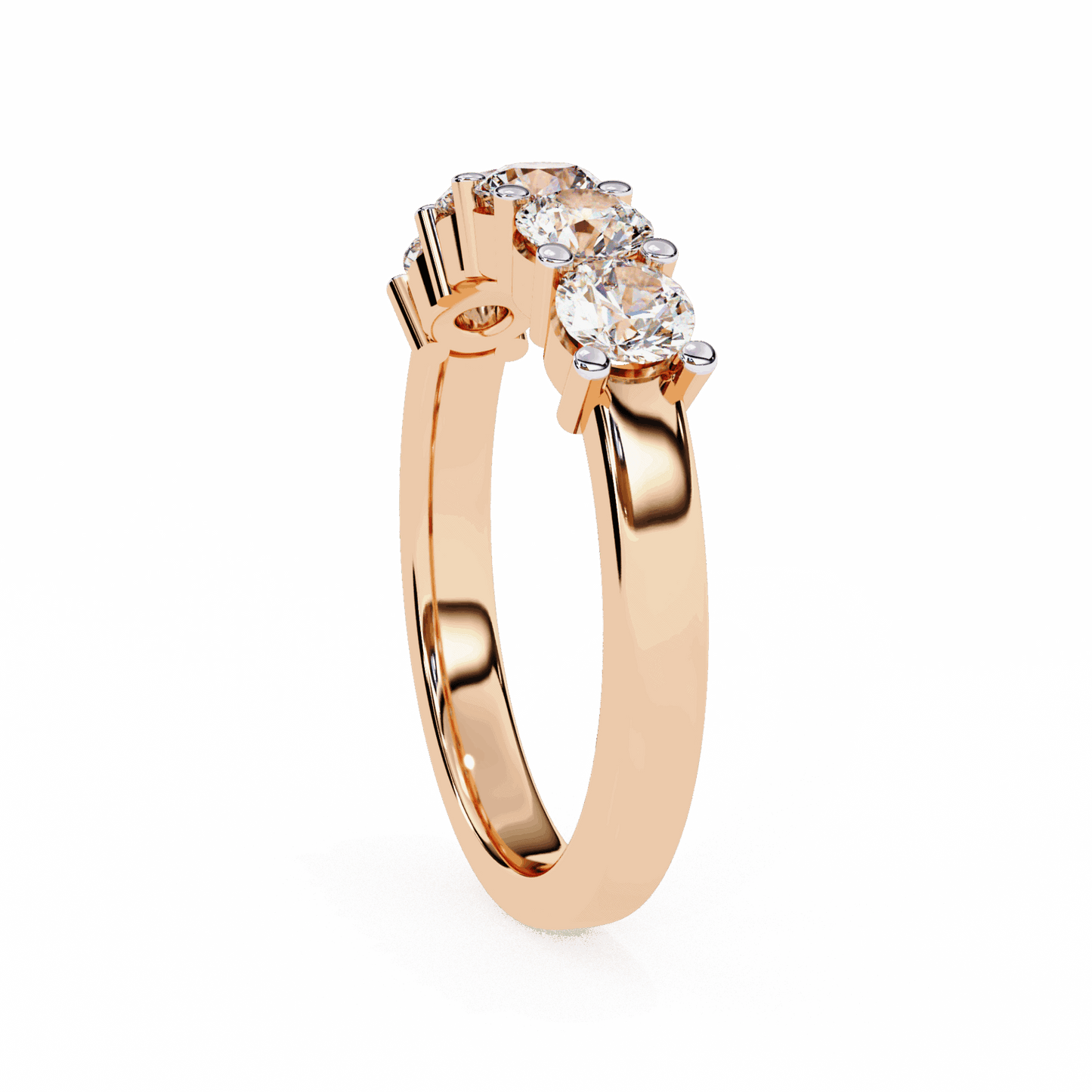 1 Carat Round Classic Everyday Band in Moissanite | House of Estara