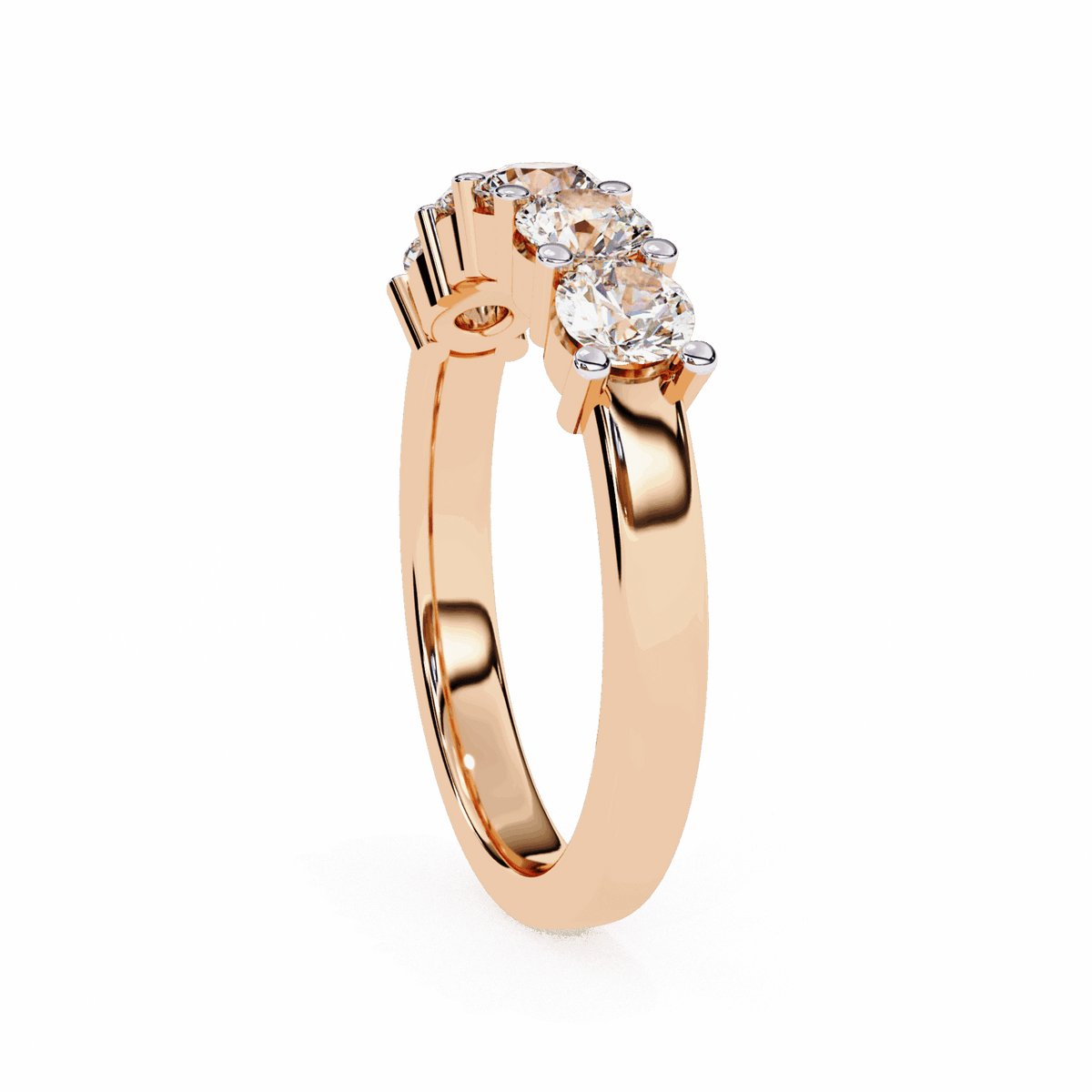 1 Carat Round Classic Everyday Band in Moissanite | House of Estara