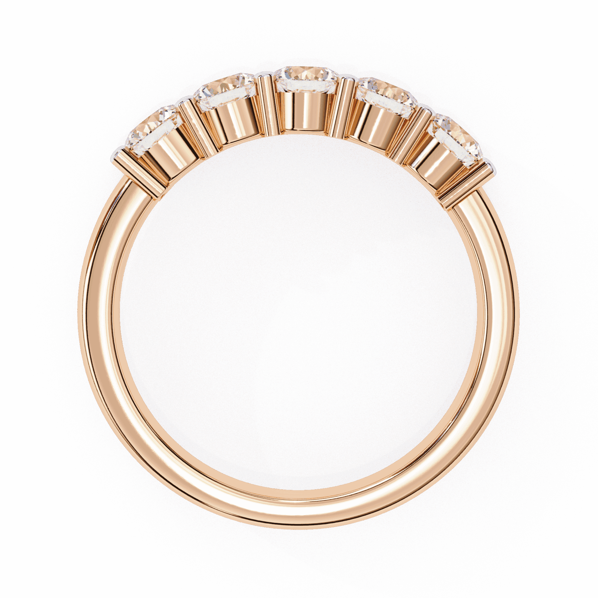 1 Carat Round Classic Everyday Band in Moissanite | House of Estara