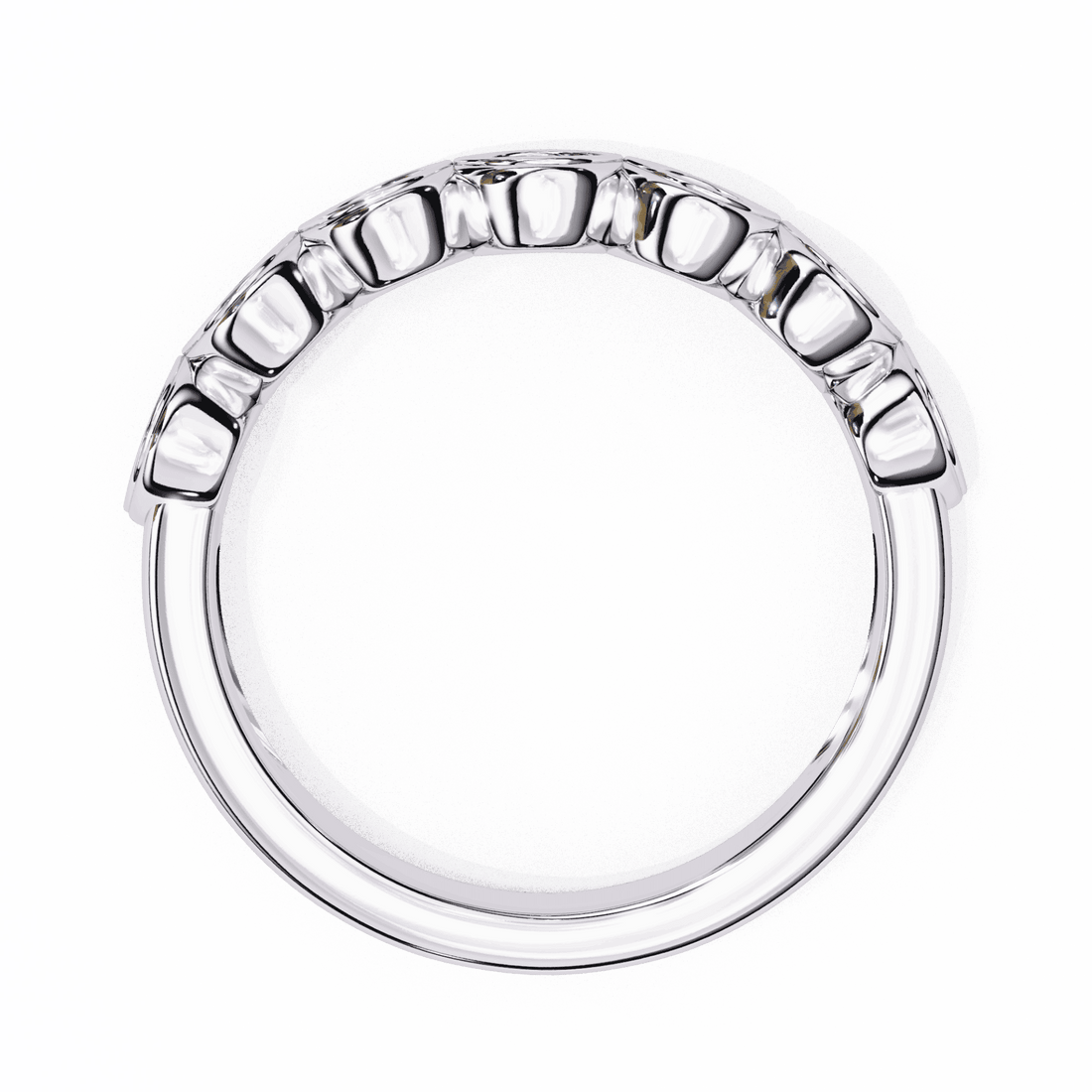 0.15 Carat Round Stackable Ring in Moissanite | House of Estara