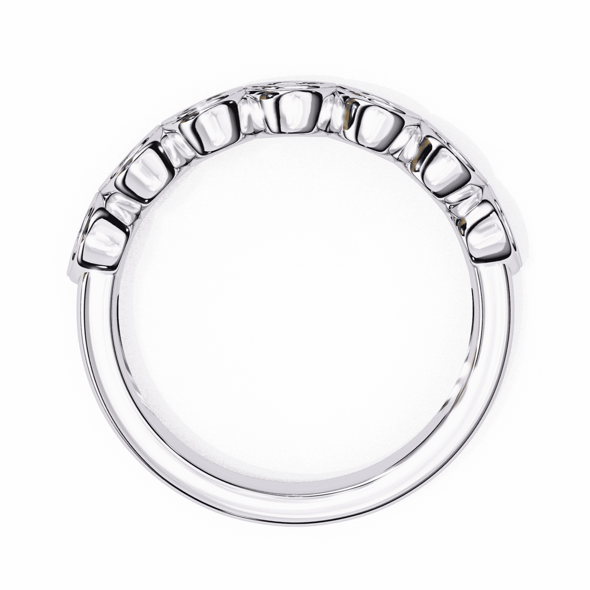 0.15 Carat Round Stackable Ring in Moissanite | House of Estara