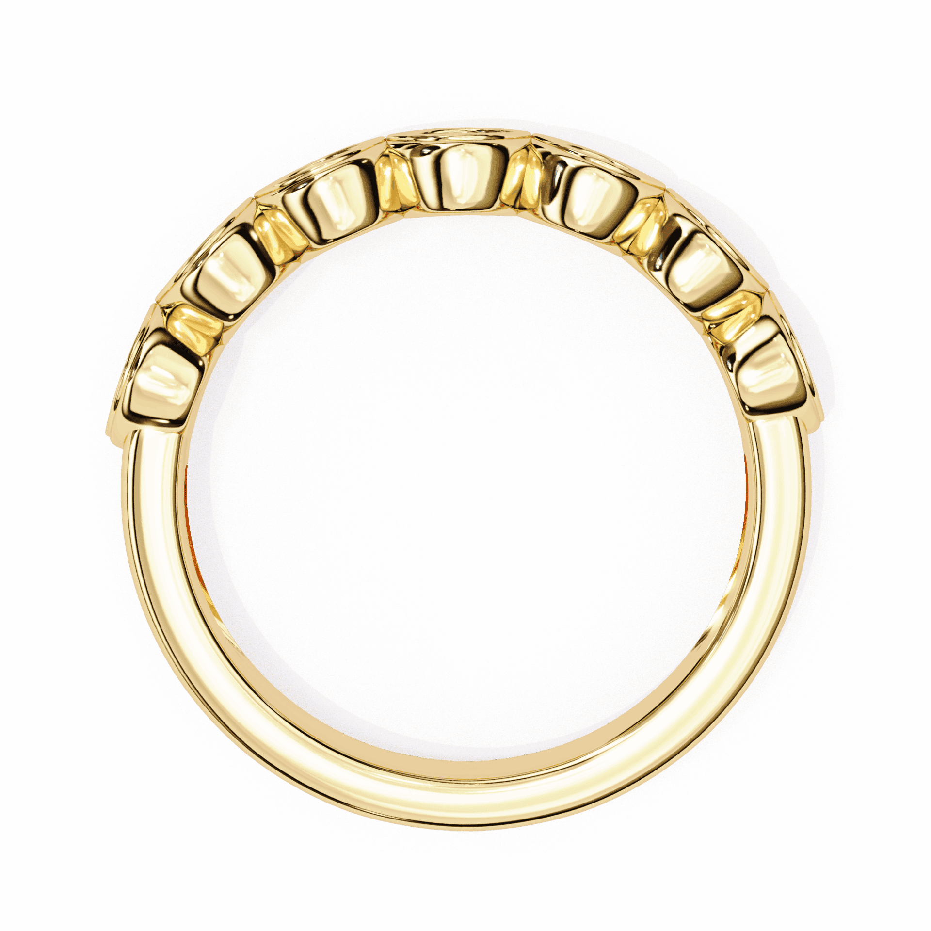 0.15 Carat Round Stackable Ring in Moissanite | House of Estara