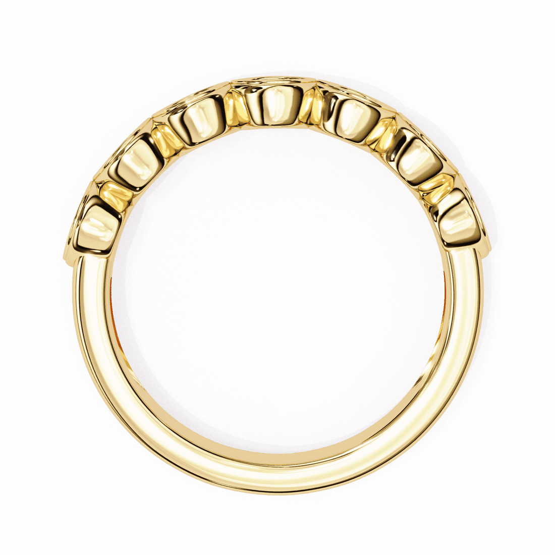 0.15 Carat Round Stackable Ring in Moissanite | House of Estara