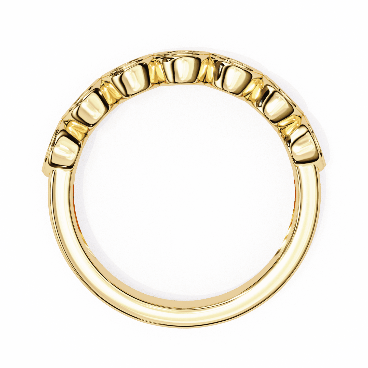 0.15 Carat Round Stackable Ring in Moissanite | House of Estara