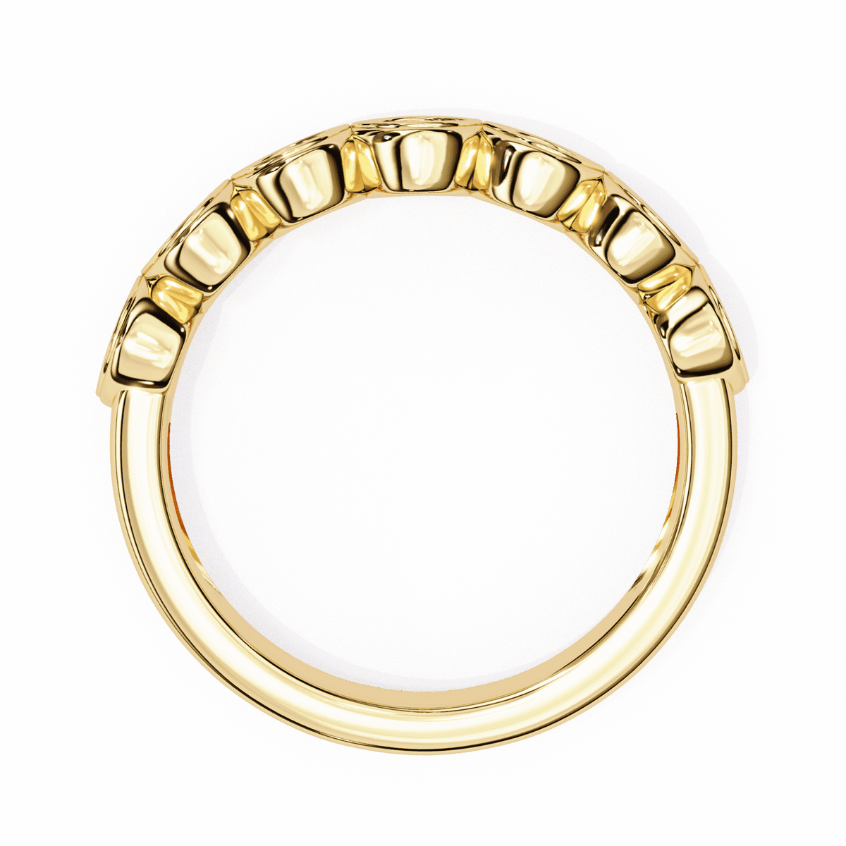 0.15 Carat Round Stackable Ring in Moissanite | House of Estara