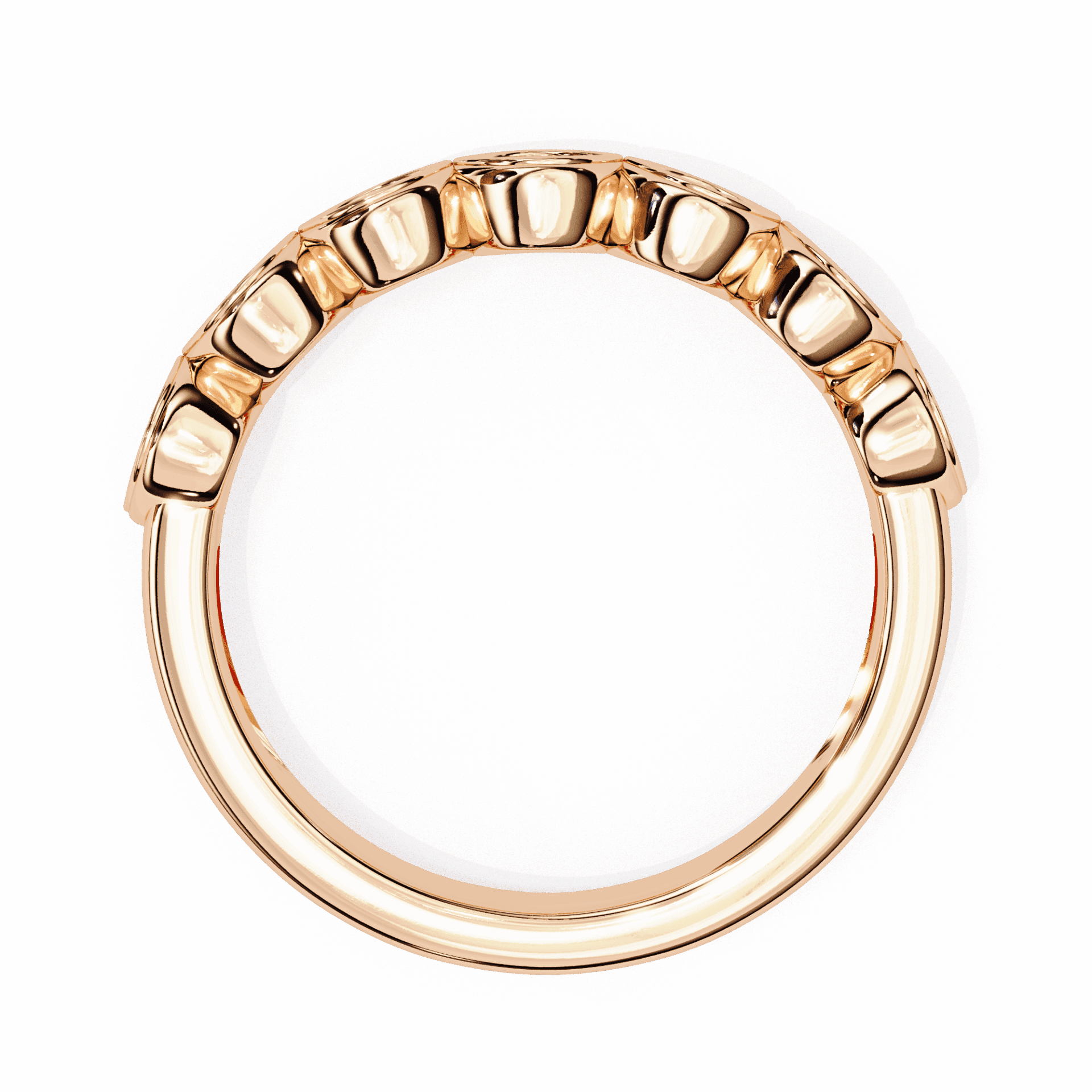 0.15 Carat Round Stackable Ring in Moissanite | House of Estara