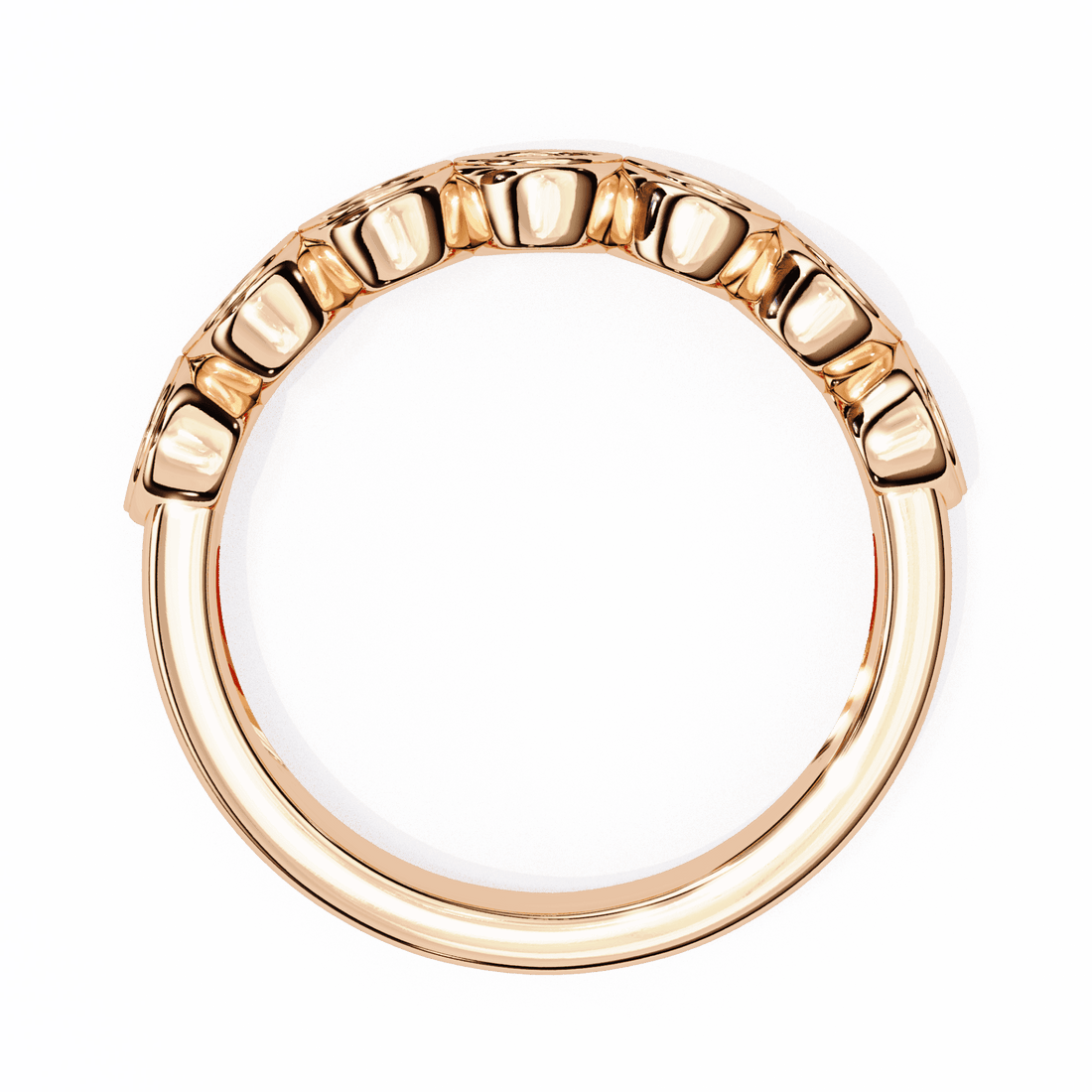 0.15 Carat Round Stackable Ring in Moissanite | House of Estara