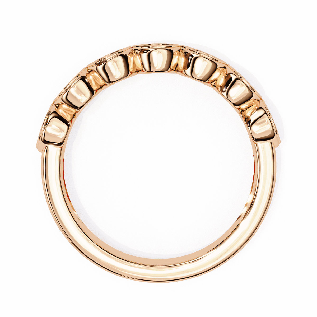 0.15 Carat Round Stackable Ring in Moissanite | House of Estara
