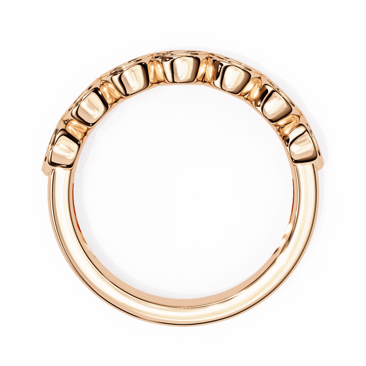 0.15 Carat Round Stackable Ring in Moissanite | House of Estara