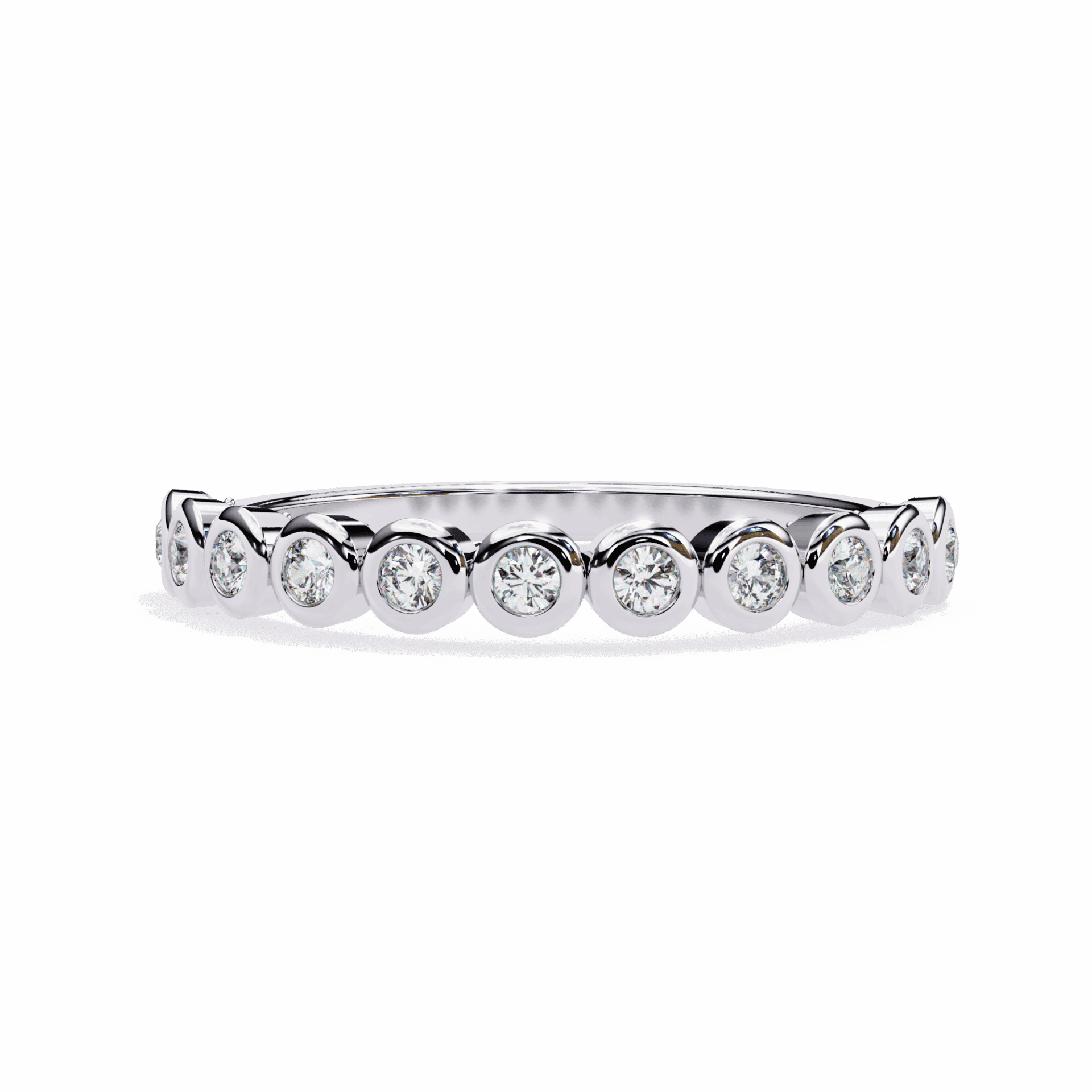 0.15 Carat Round Timeless Band in Moissanite | House of Estara