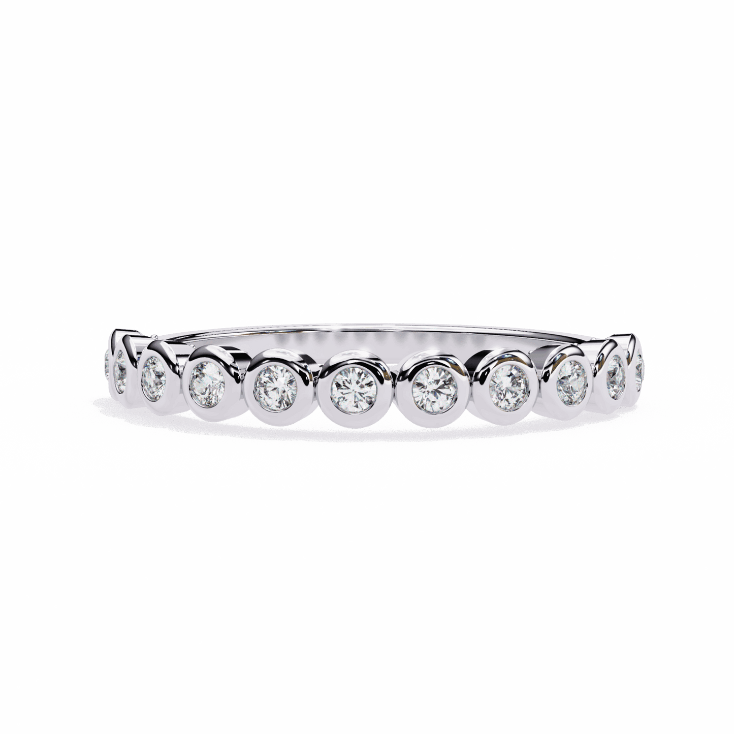 0.15 Carat Round Timeless Band in Moissanite | House of Estara