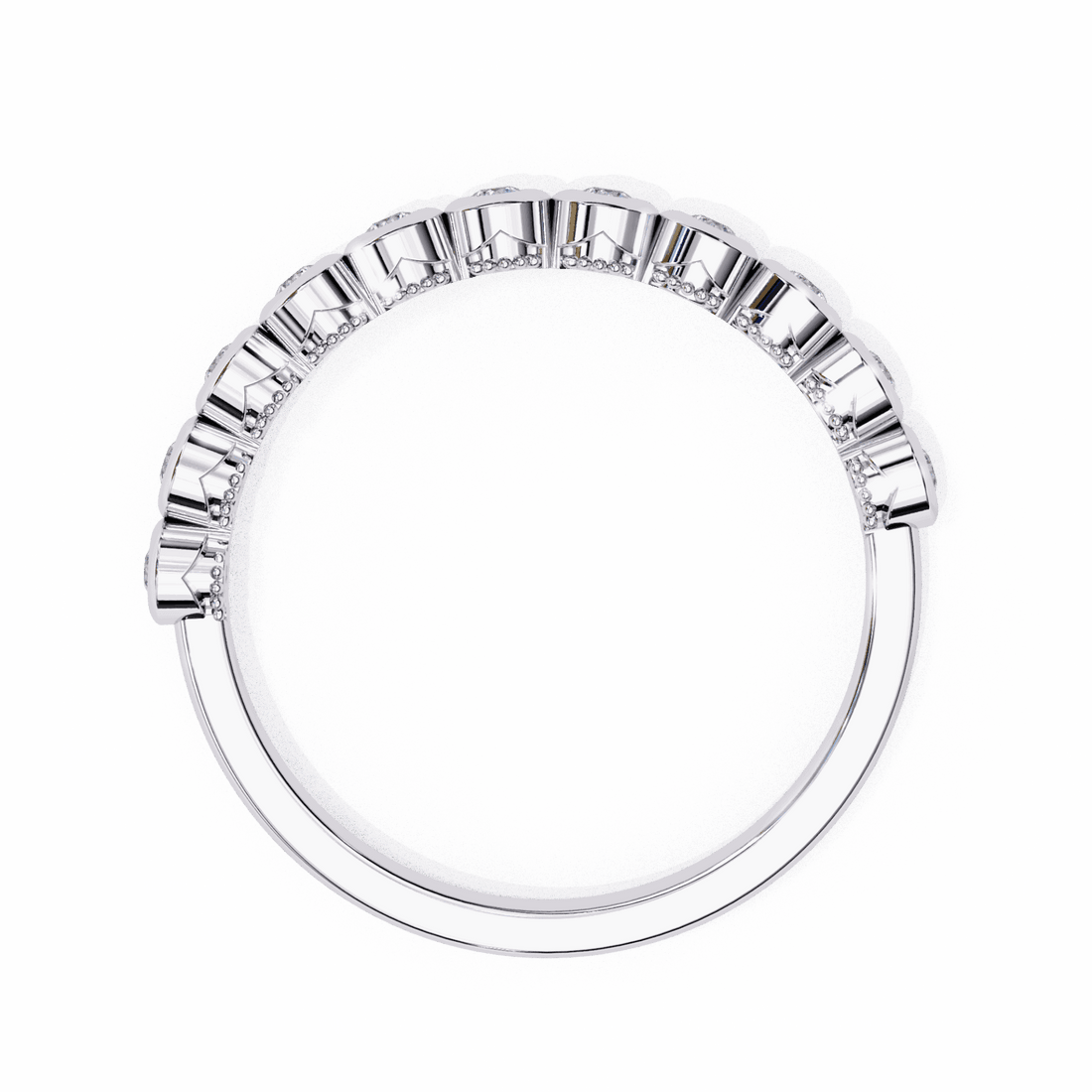 0.15 Carat Round Timeless Band in Moissanite | House of Estara