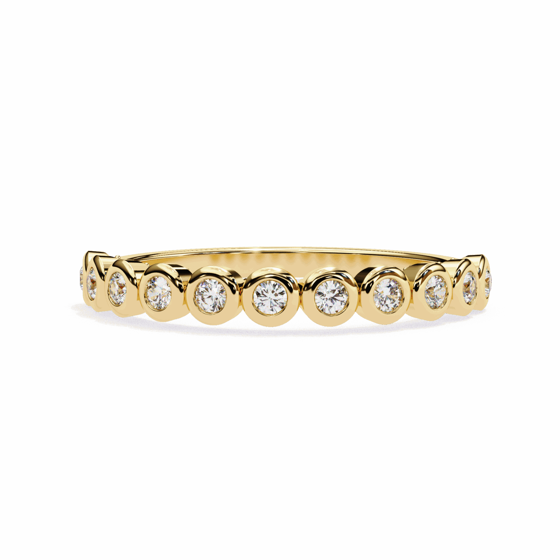 0.15 Carat Round Timeless Band in Moissanite | House of Estara