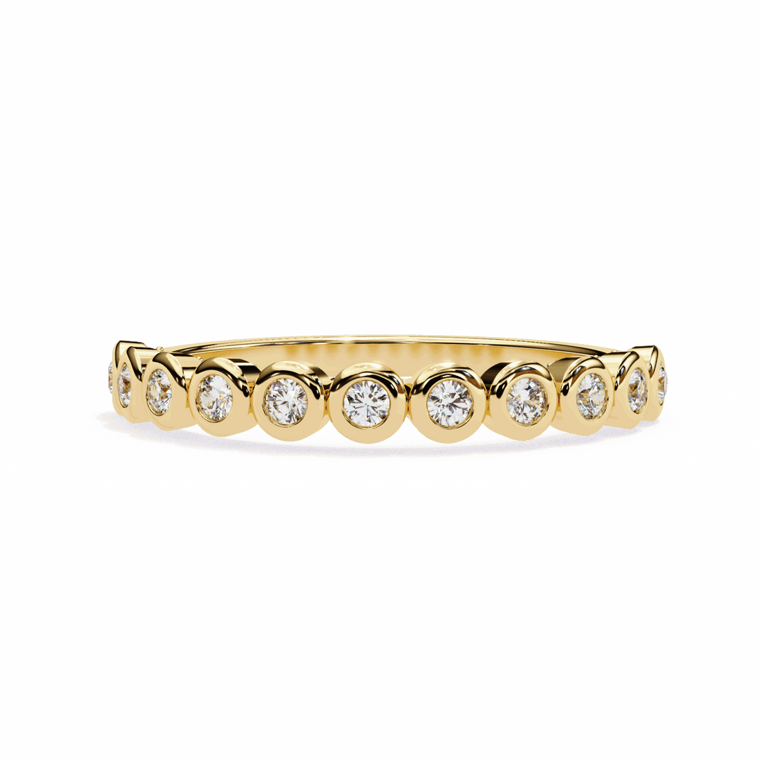 0.15 Carat Round Timeless Band in Moissanite | House of Estara