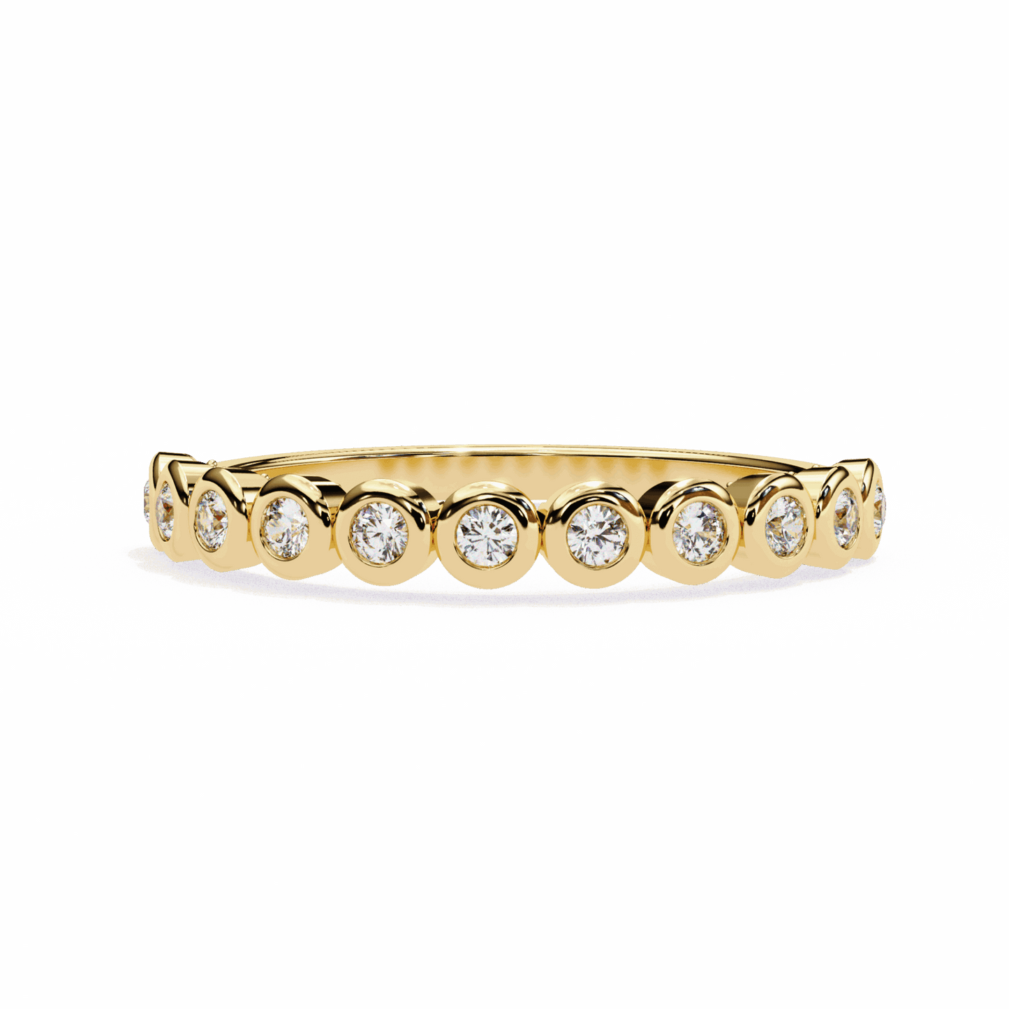 0.15 Carat Round Timeless Band in Moissanite | House of Estara