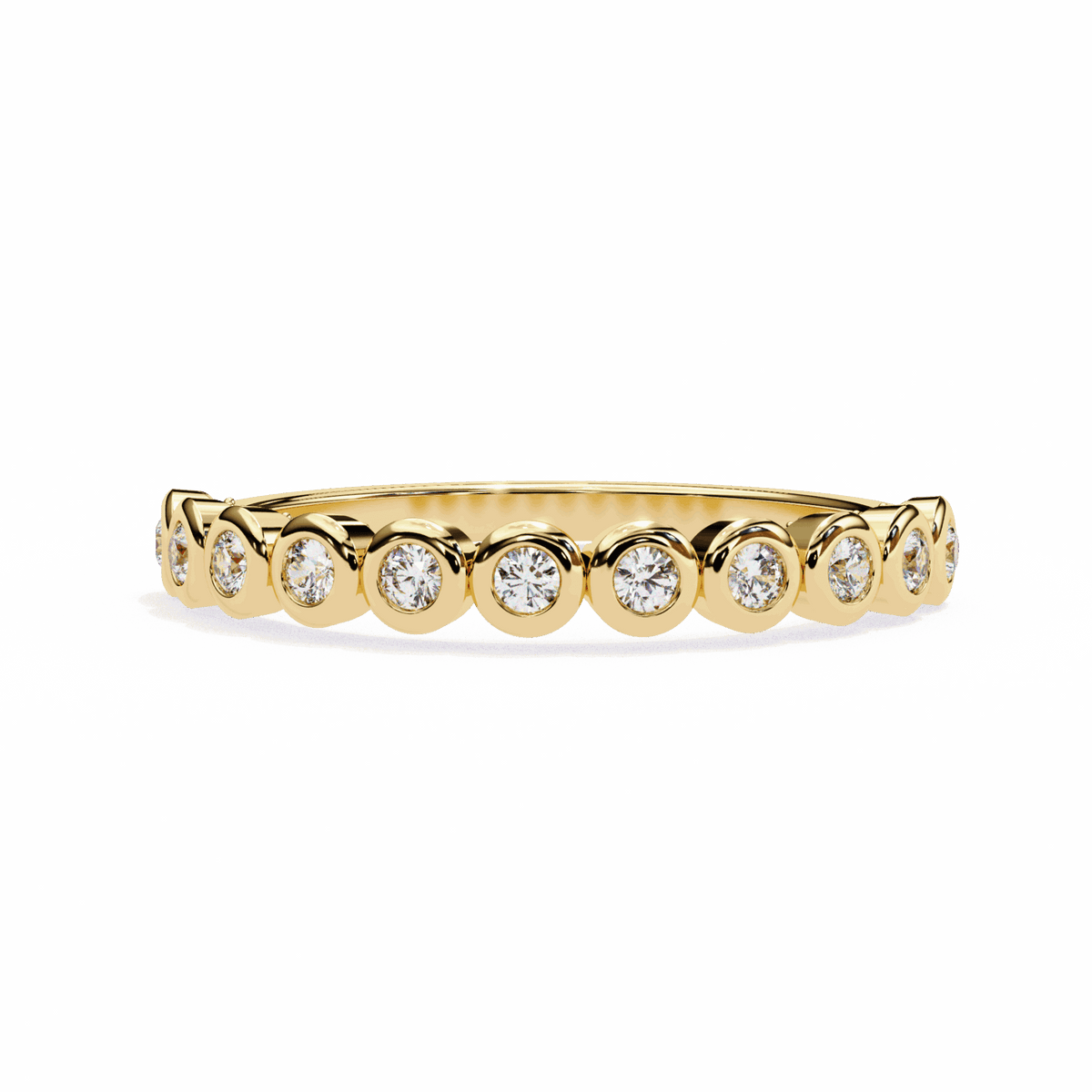 0.15 Carat Round Timeless Band in Moissanite | House of Estara