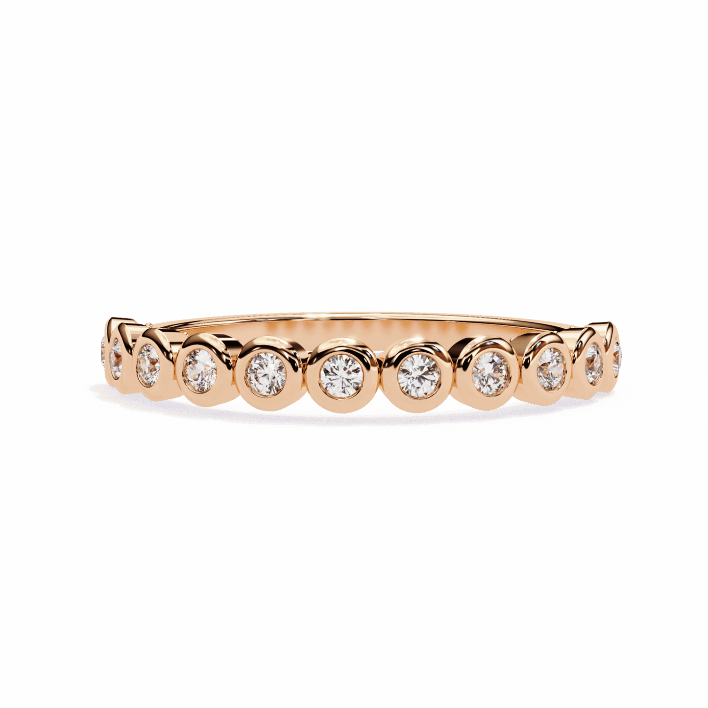 0.15 Carat Round Timeless Band in Moissanite | House of Estara