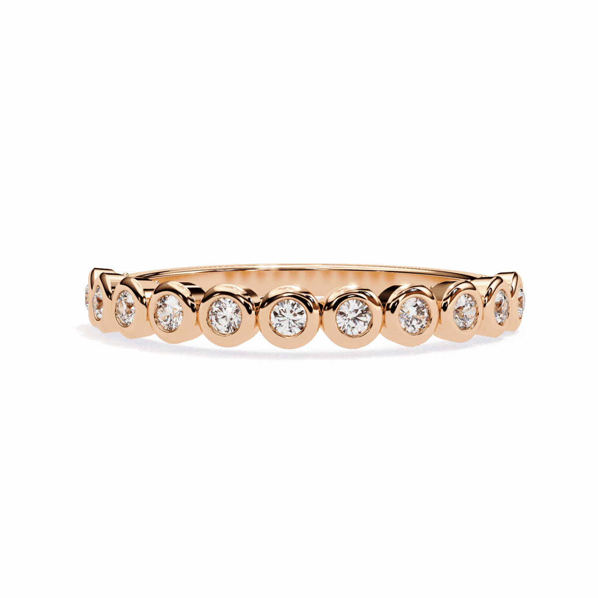 0.15 Carat Round Timeless Band in Moissanite | House of Estara