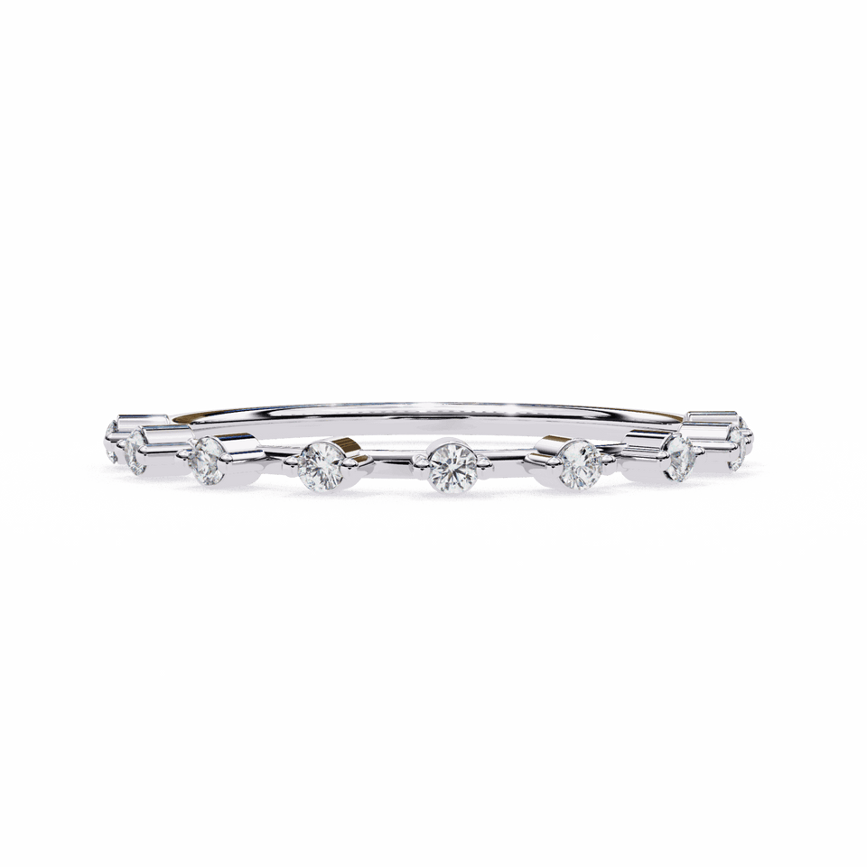 1.6 mm Round Cut Crown Stacking Band