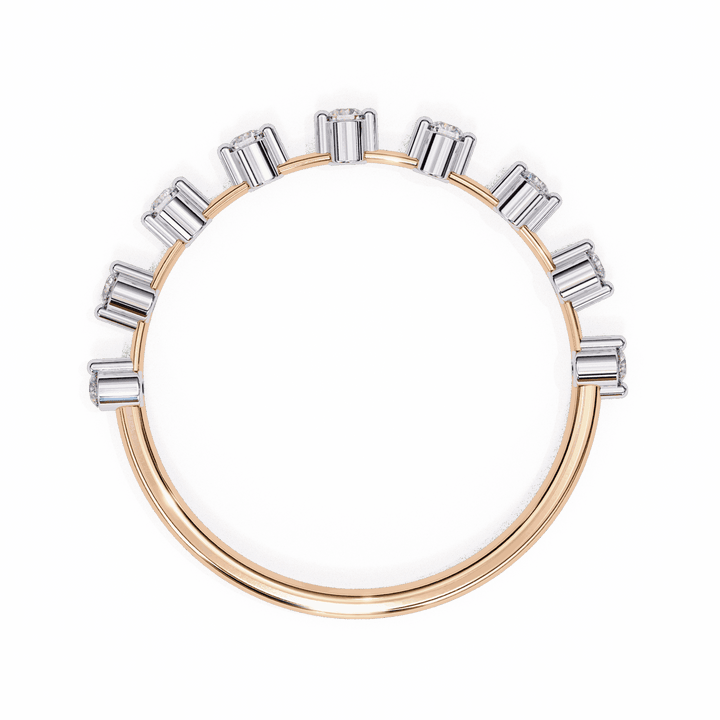 0.15 Carat Round Minimal Band in Moissanite | House of Estara