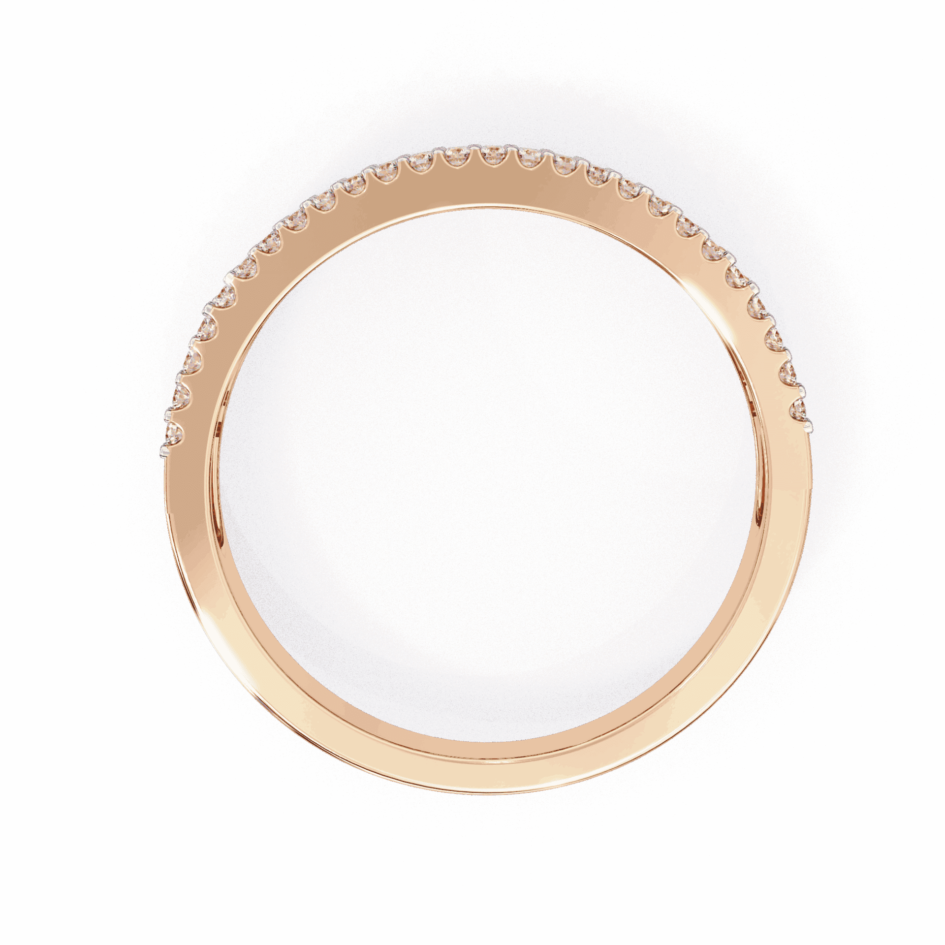 0.5 Carat Baguette and Round Eternity Ring in Moissanite | House of Estara