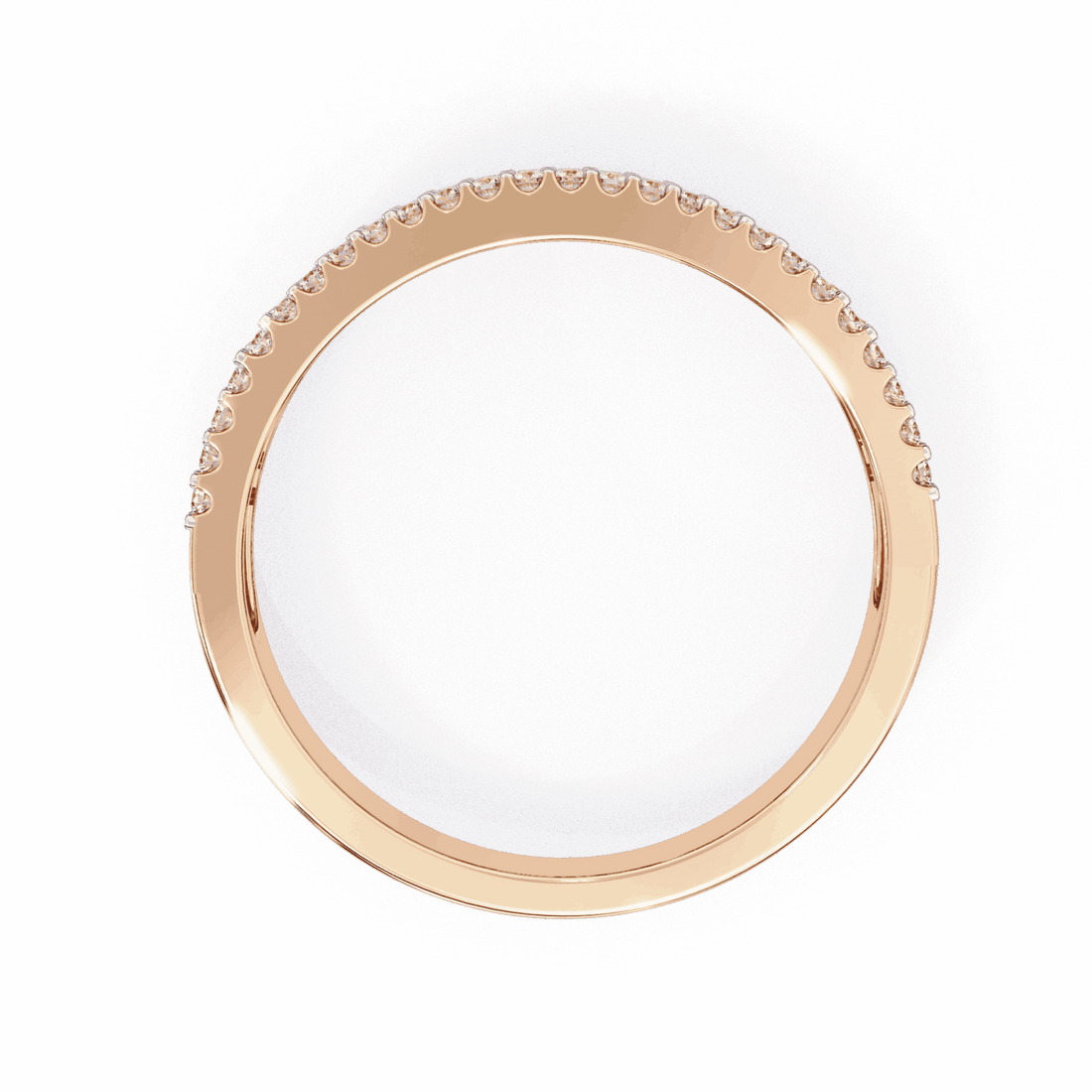 0.5 Carat Baguette and Round Eternity Ring in Moissanite | House of Estara