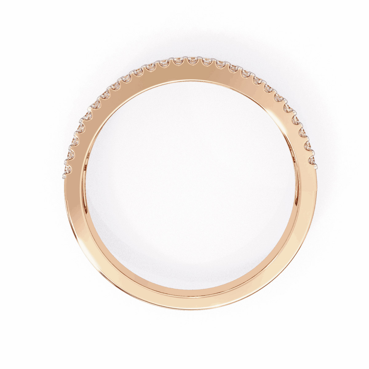 0.5 Carat Baguette and Round Eternity Ring in Moissanite | House of Estara