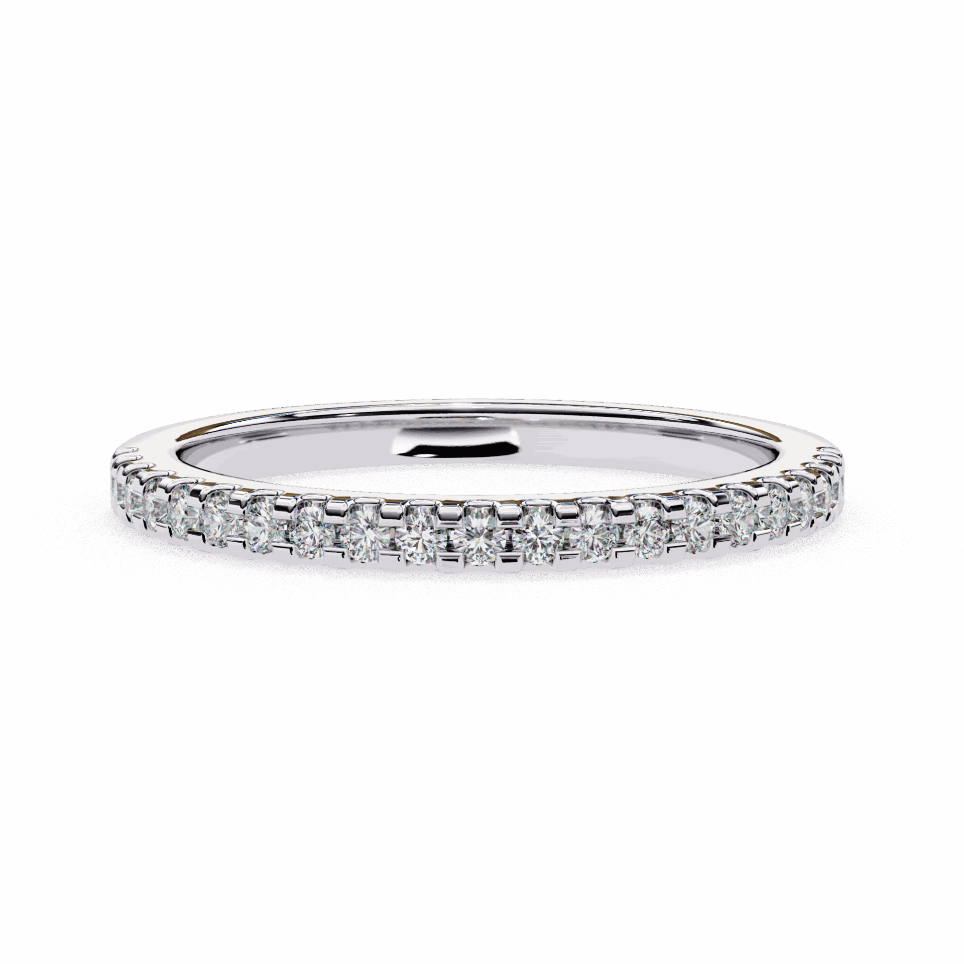 0.25 Carat Round Eternity Engagement Ring in Moissanite | House of Estara