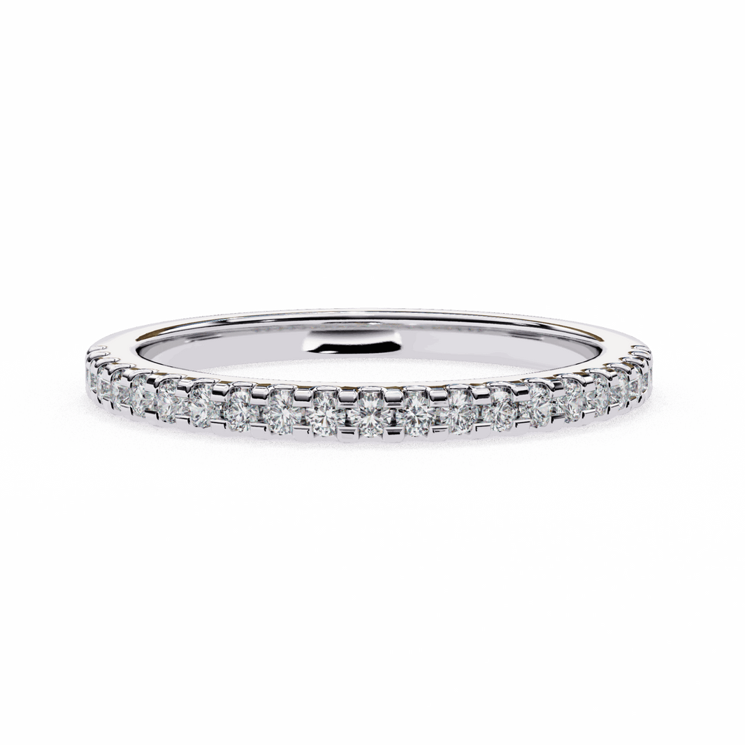 0.25 Carat Round Eternity Engagement Ring in Moissanite | House of Estara