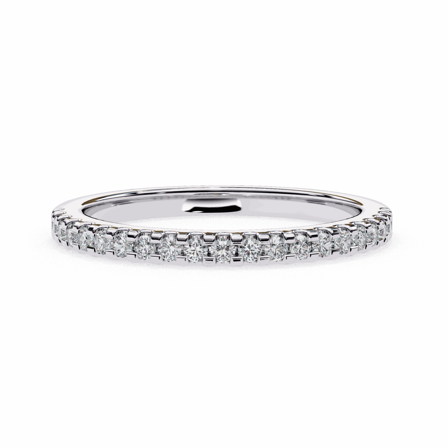 0.25 Carat Round Eternity Engagement Ring in Moissanite | House of Estara