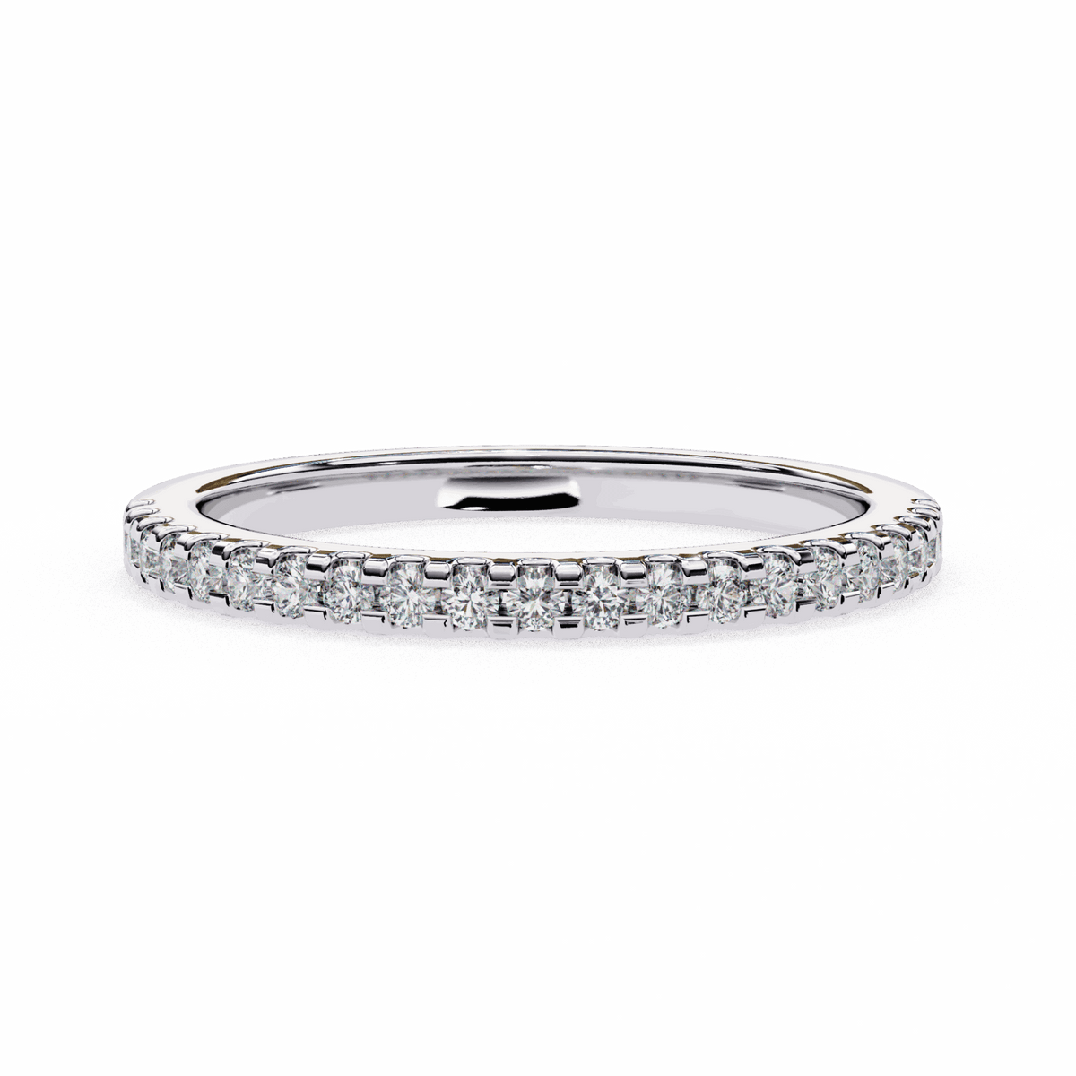 0.25 Carat Round Eternity Engagement Ring in Moissanite | House of Estara