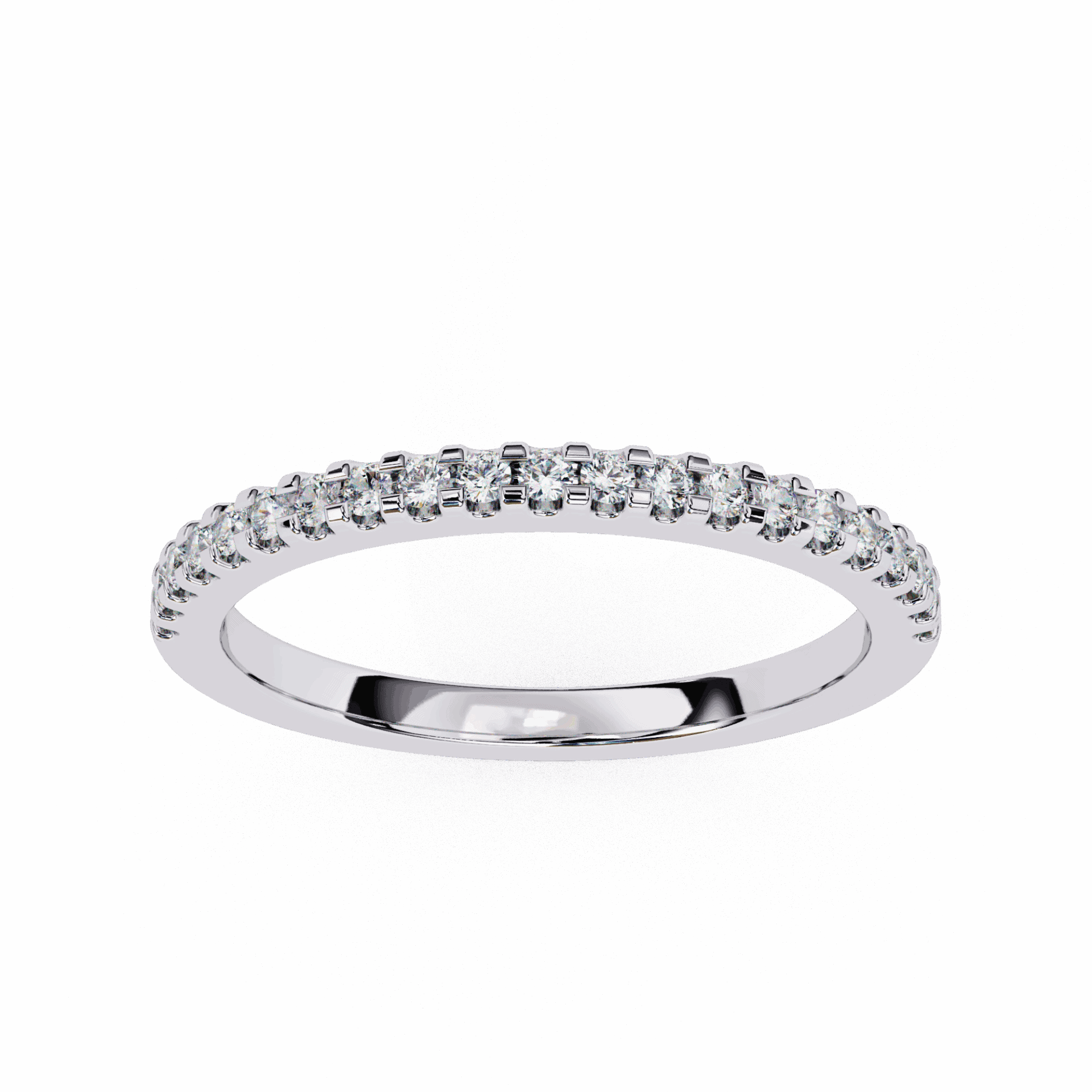 0.25 Carat Round Eternity Engagement Ring in Moissanite | House of Estara