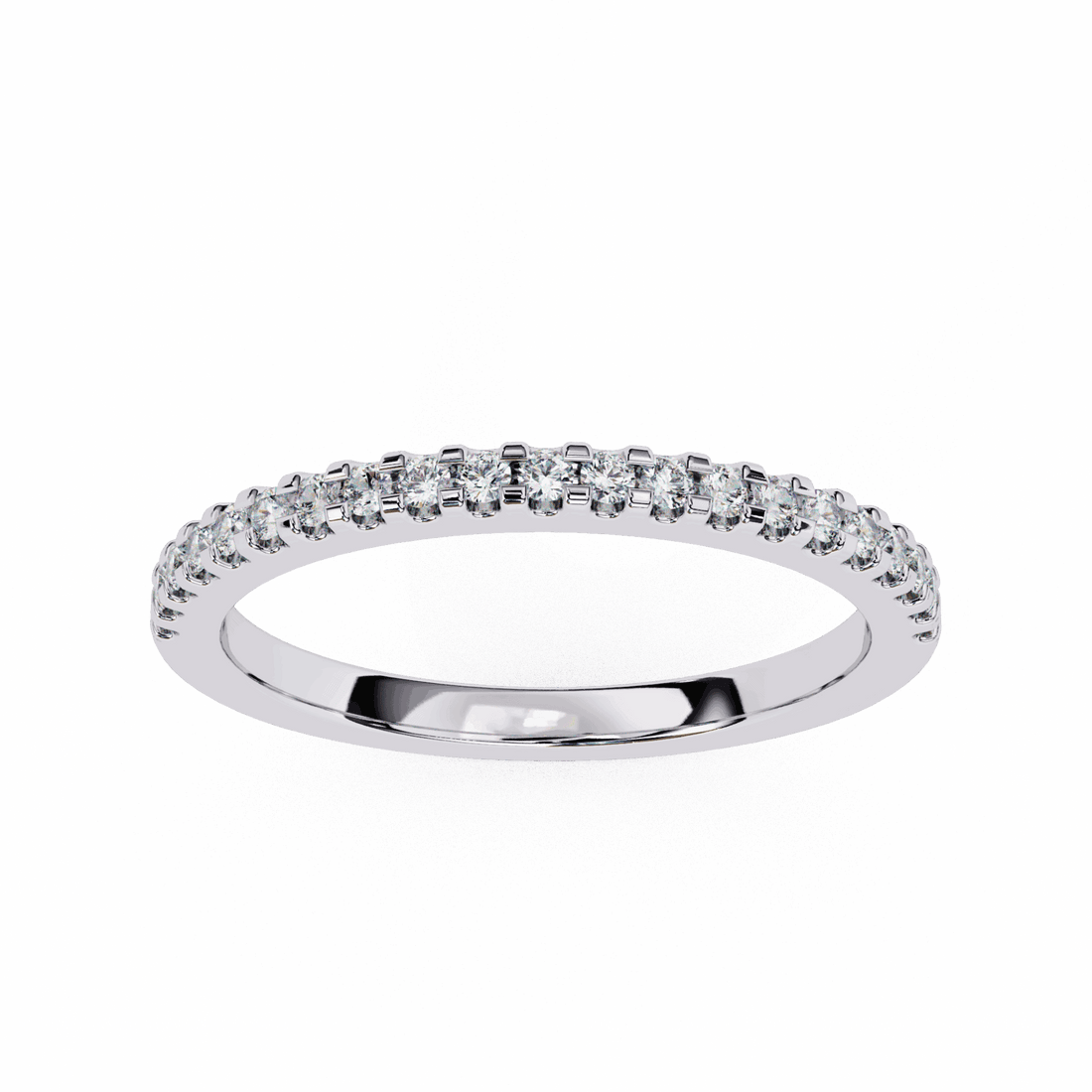 0.25 Carat Round Eternity Engagement Ring in Moissanite | House of Estara
