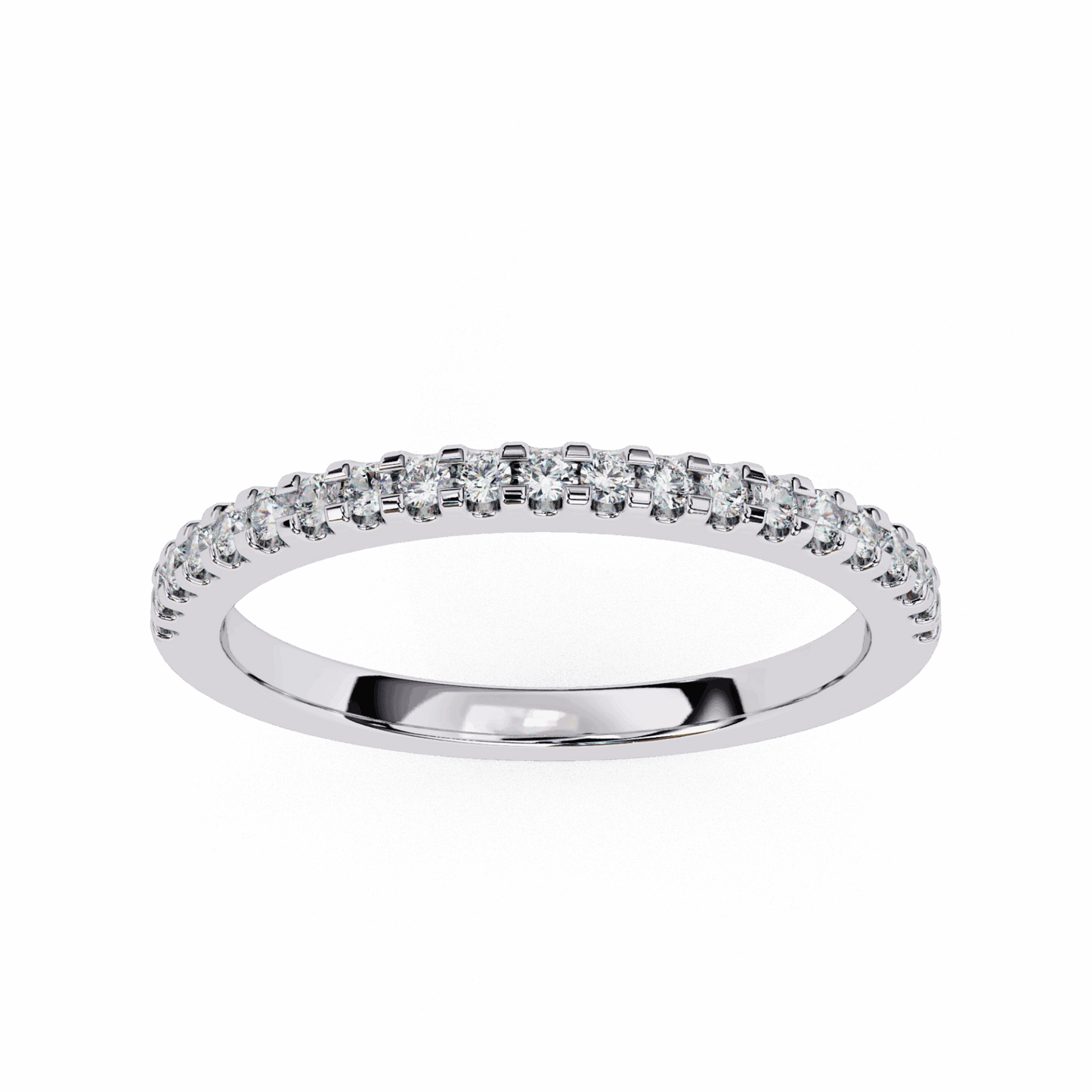 0.25 Carat Round Eternity Engagement Ring in Moissanite | House of Estara
