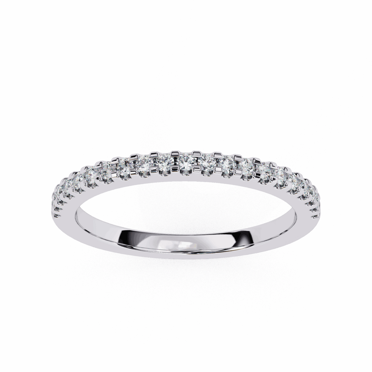 0.25 Carat Round Eternity Engagement Ring in Moissanite | House of Estara