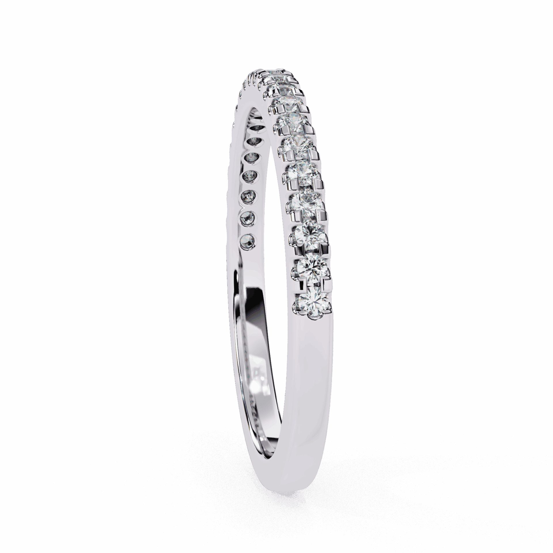 0.25 Carat Round Eternity Engagement Ring in Moissanite | House of Estara
