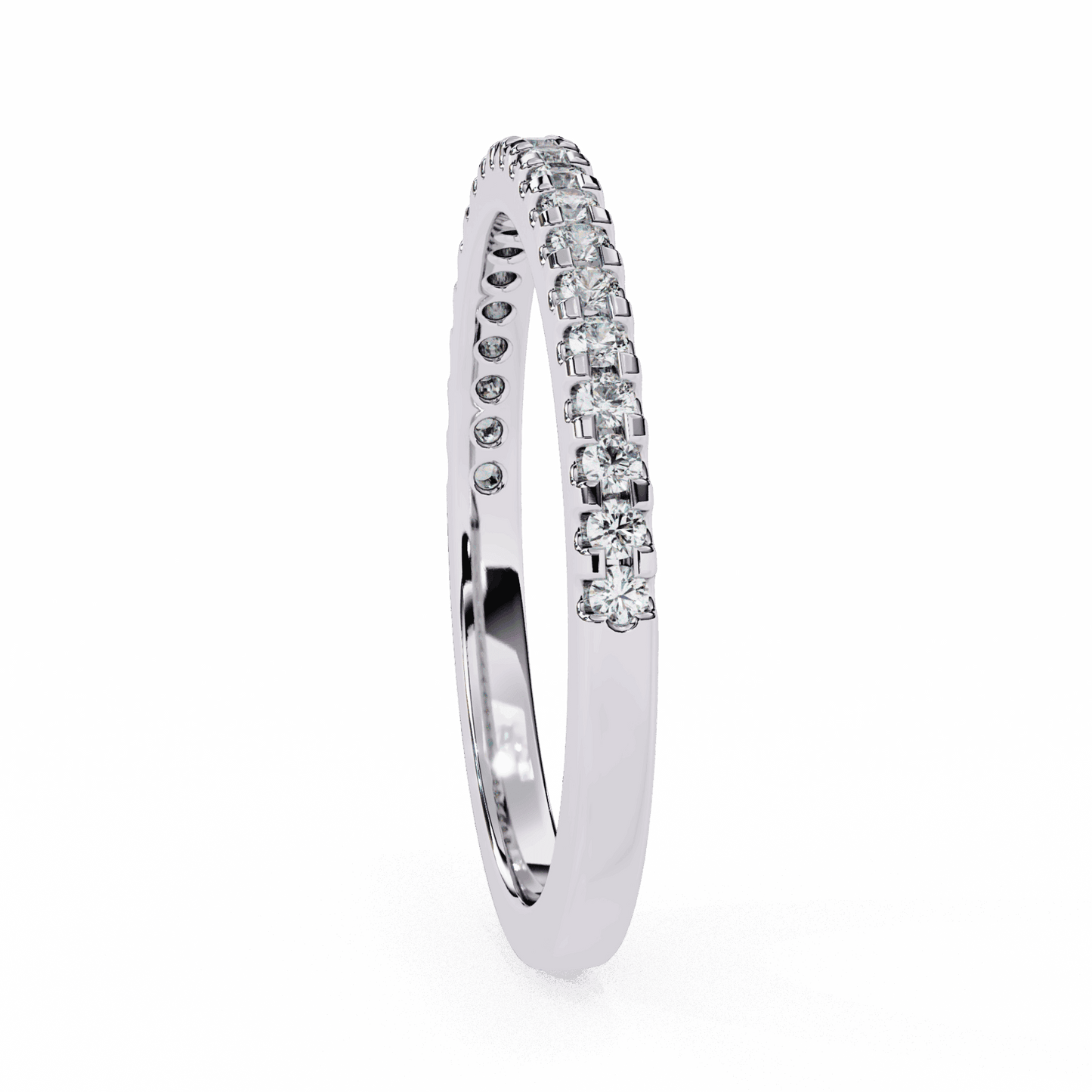 0.25 Carat Round Eternity Engagement Ring in Moissanite | House of Estara