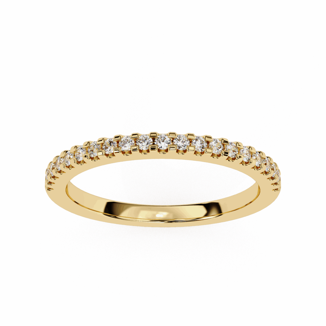 0.25 Carat Round Eternity Engagement Ring in Moissanite | House of Estara