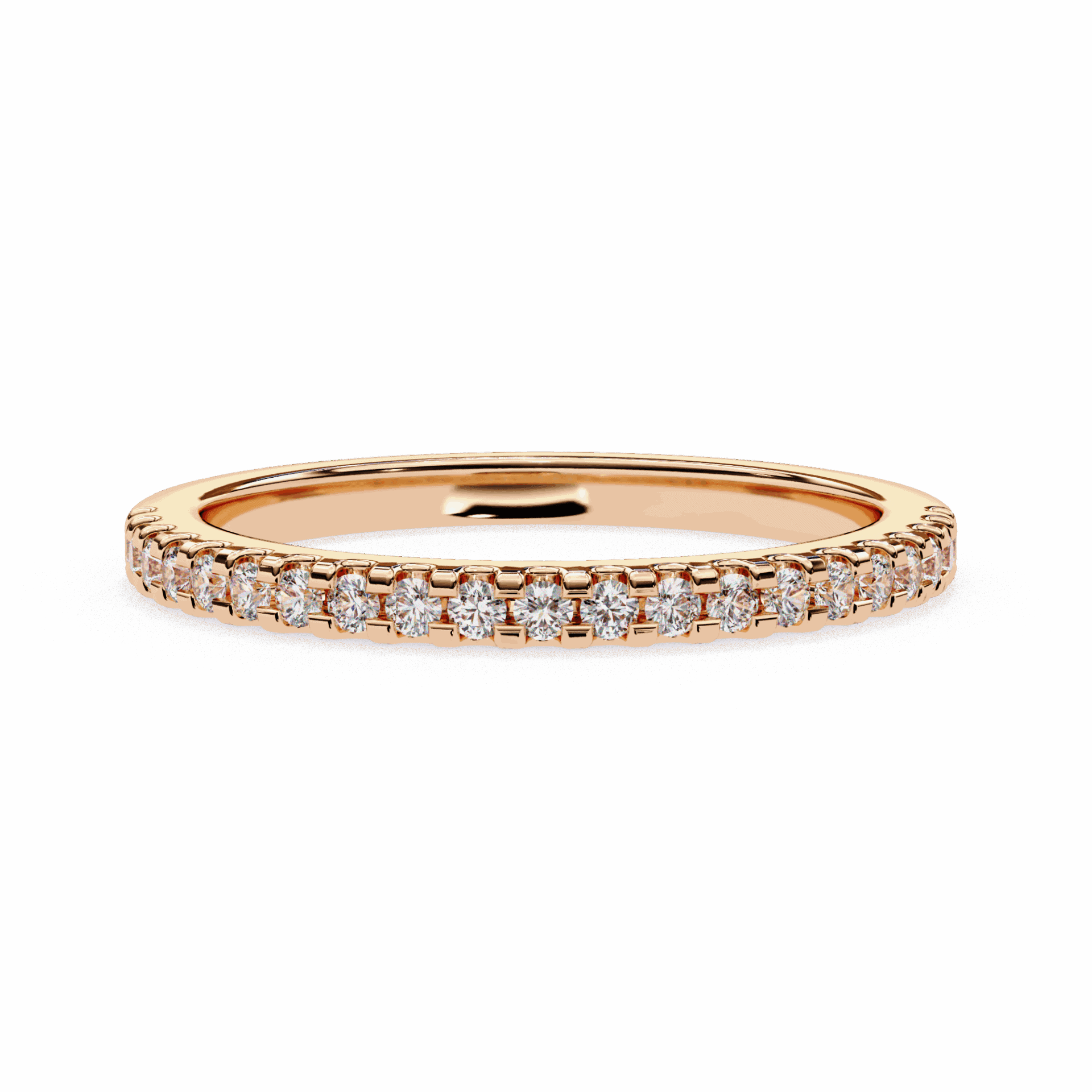 0.25 Carat Round Eternity Engagement Ring in Moissanite | House of Estara