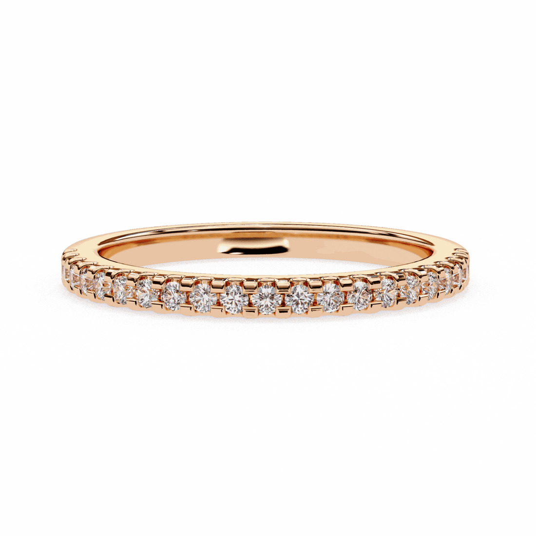 0.25 Carat Round Eternity Engagement Ring in Moissanite | House of Estara