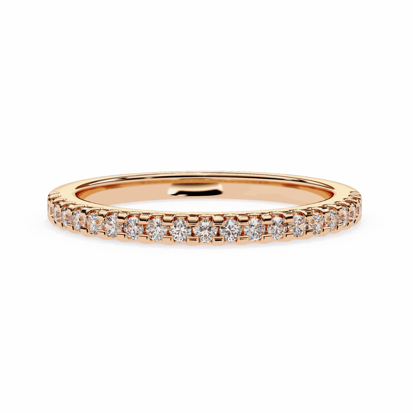 0.25 Carat Round Eternity Engagement Ring in Moissanite | House of Estara