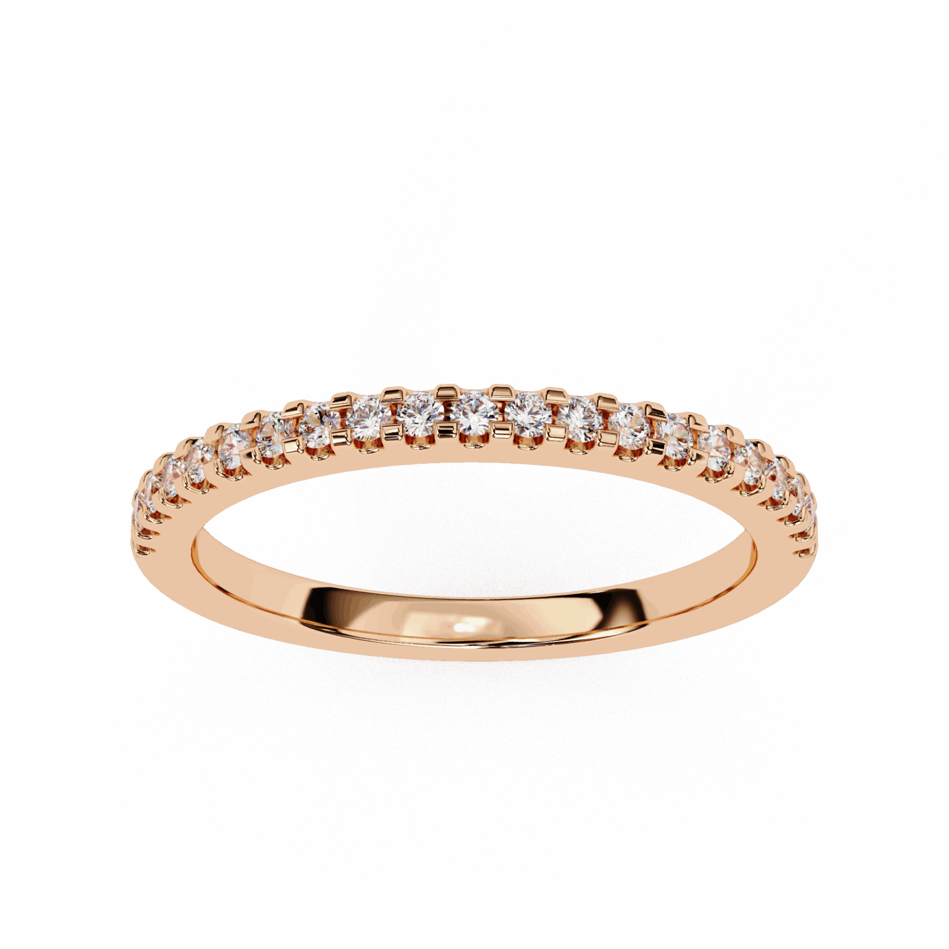 0.25 Carat Round Eternity Engagement Ring in Moissanite | House of Estara